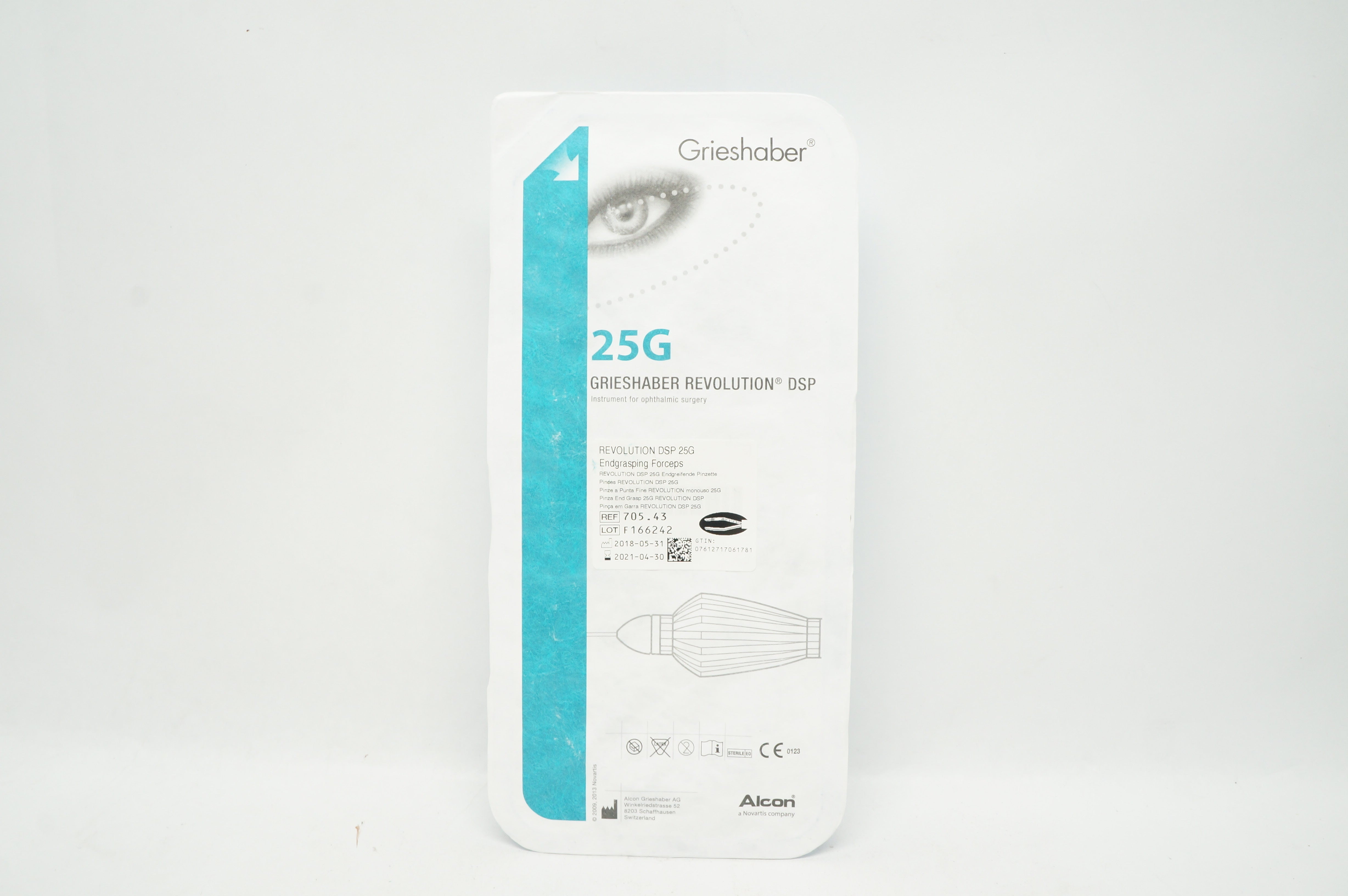 Alcon 705.43 Grieshaber Revolution DSP 25G Endgrasping Forceps (x)