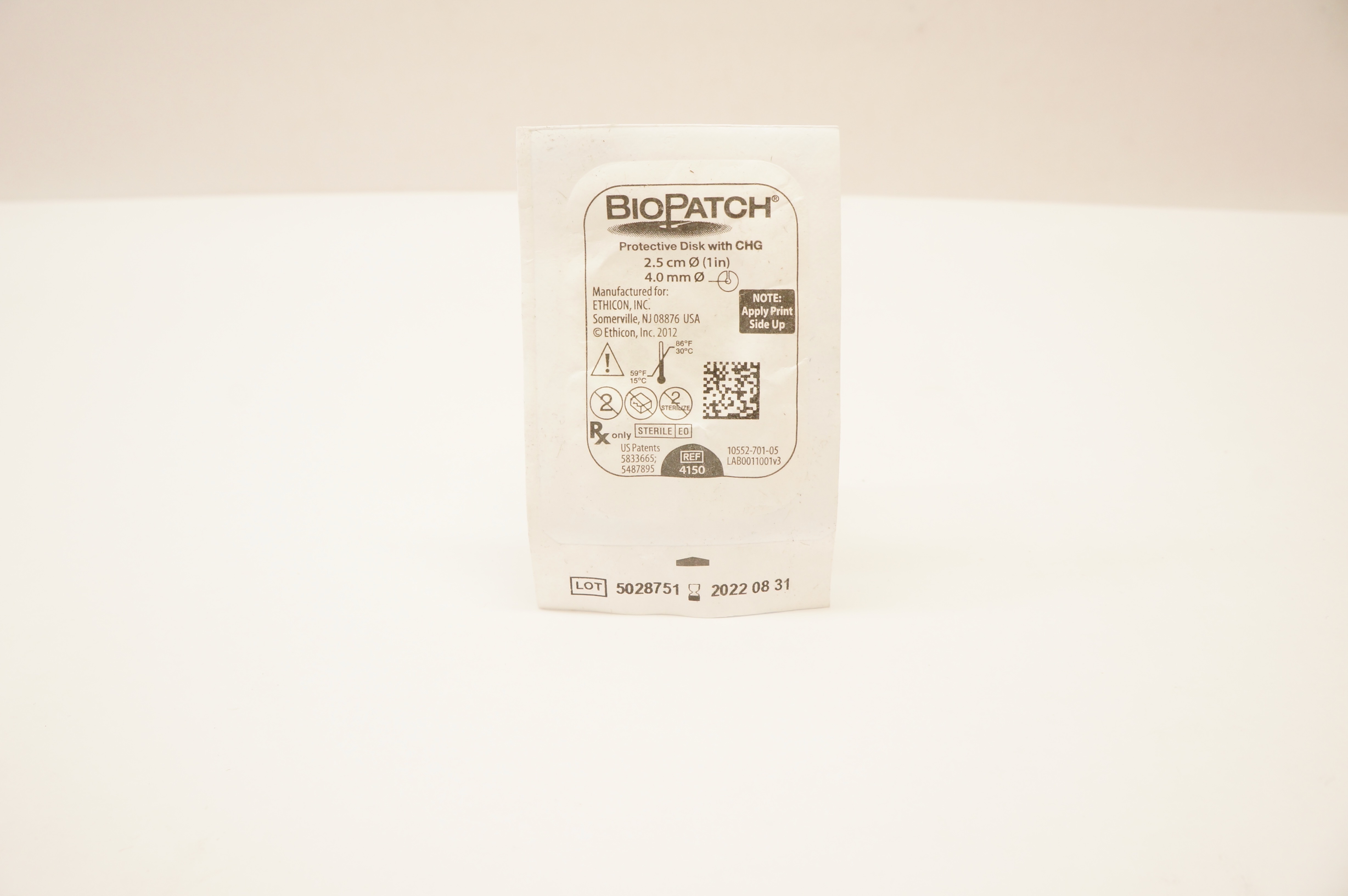 Ethicon 4150 BioPatch Protective Disk with CHG 1inch x 4.0mm (x)
