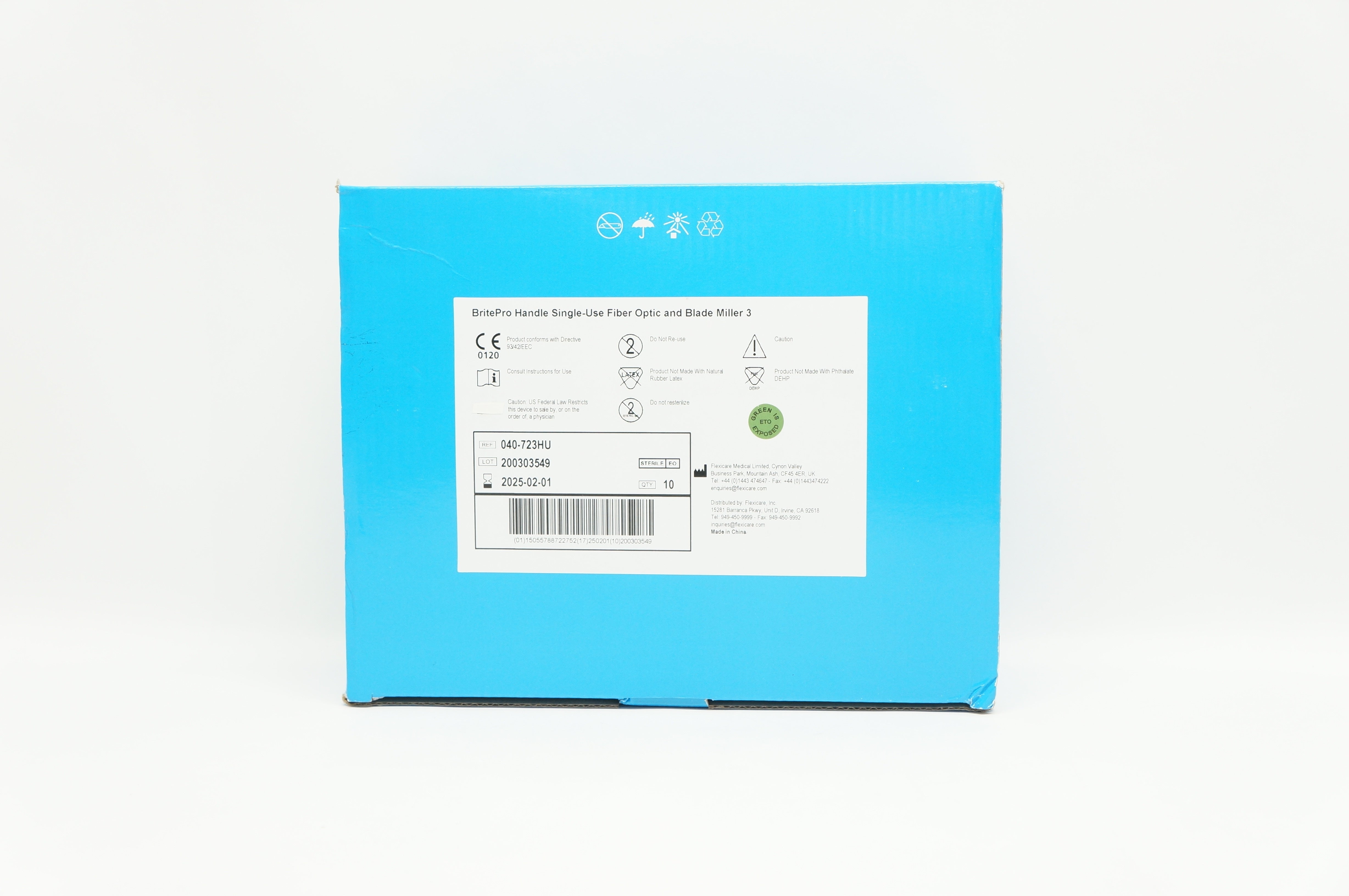 Flexicare Medical 040-723HU BritePro Handle Fiber Optic - Box of 10