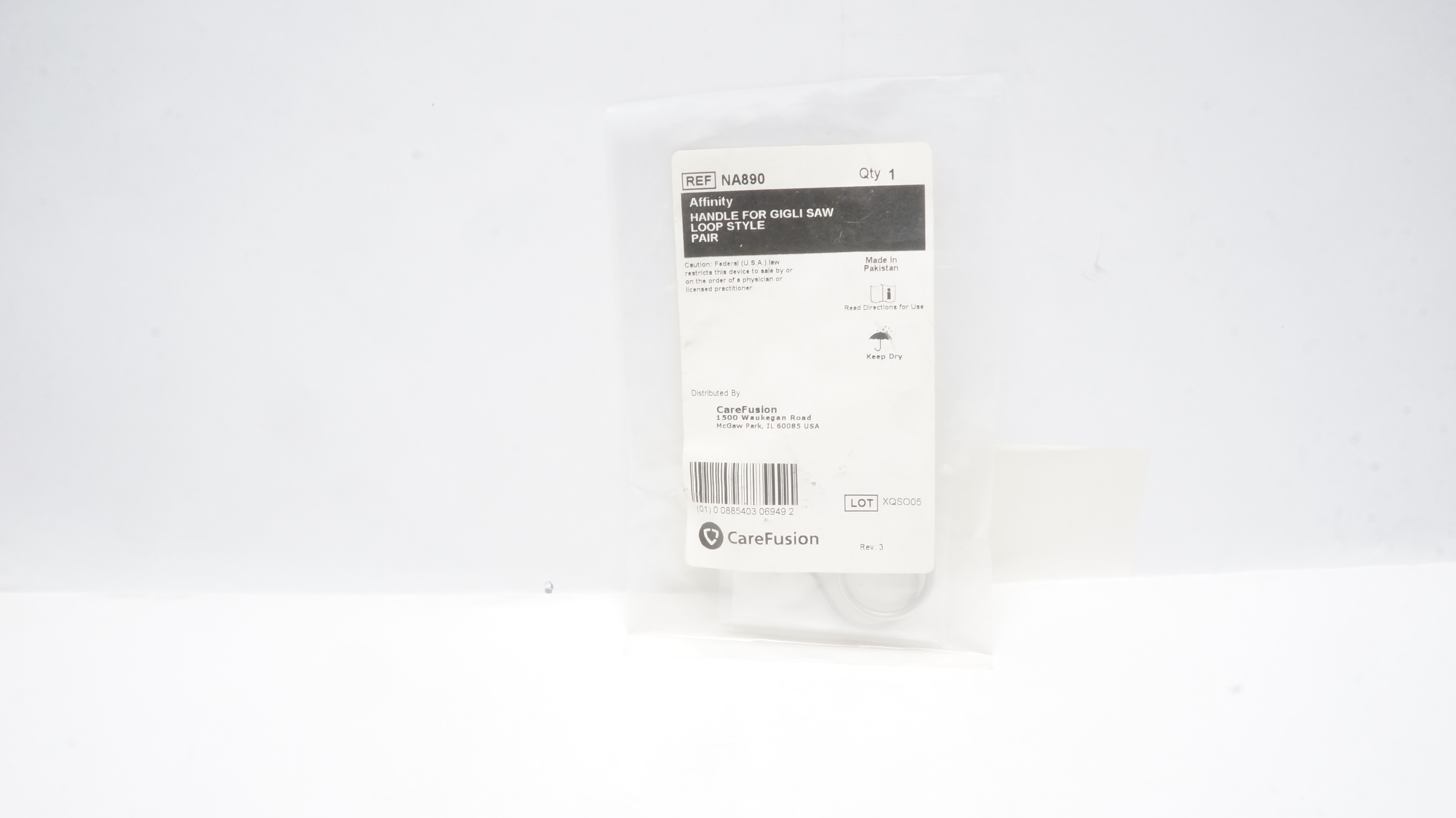 CareFusion NA890 Handle For Gigli Saw Loop Style Pair