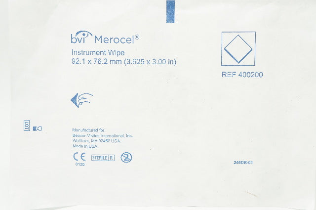 BVI Merocel 400200 Instrument Wipe 3.625inch x 3.00inch