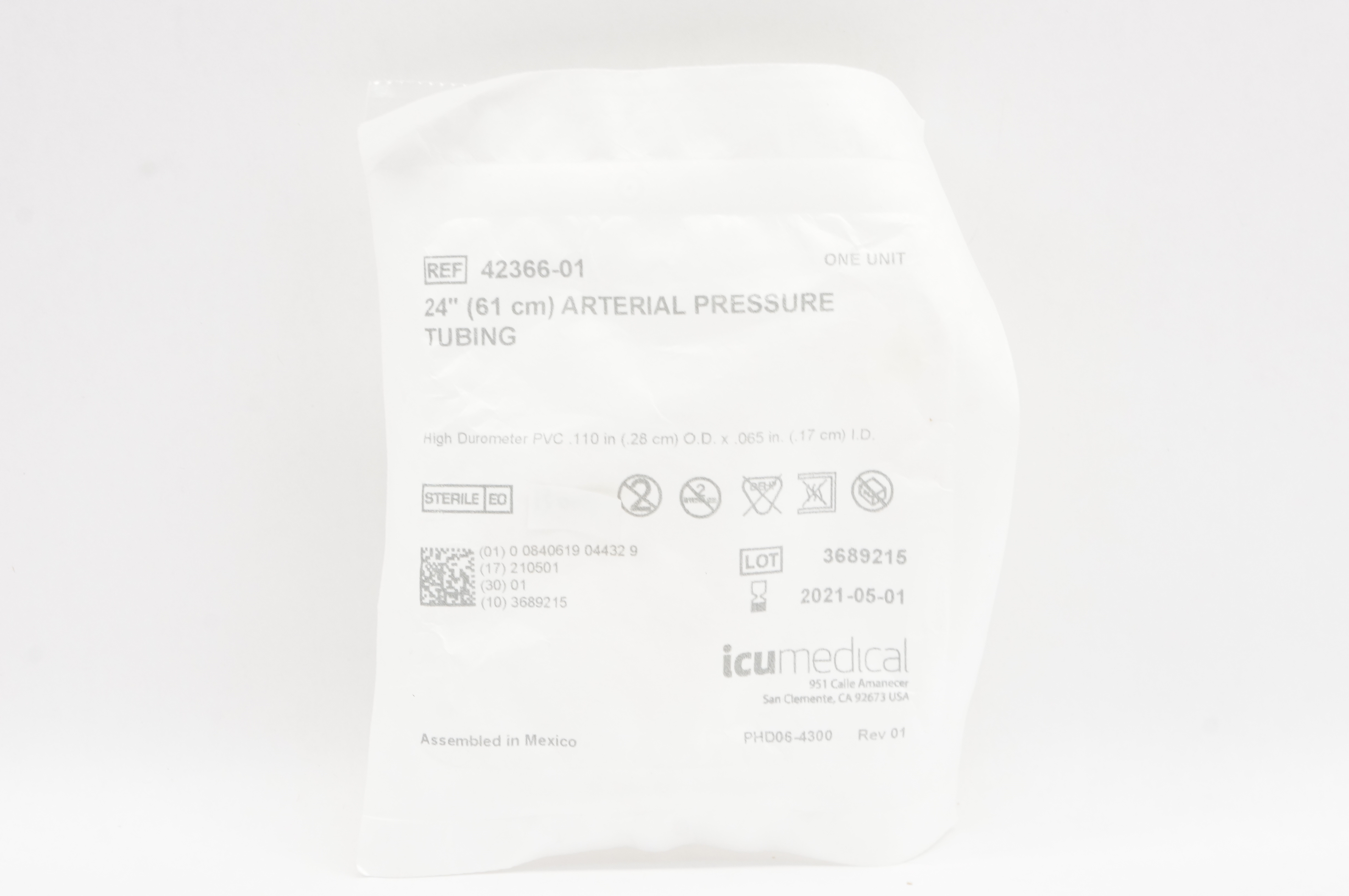 ICU Medical 42366-01 24inch Arterial Pressure Tubing (x)