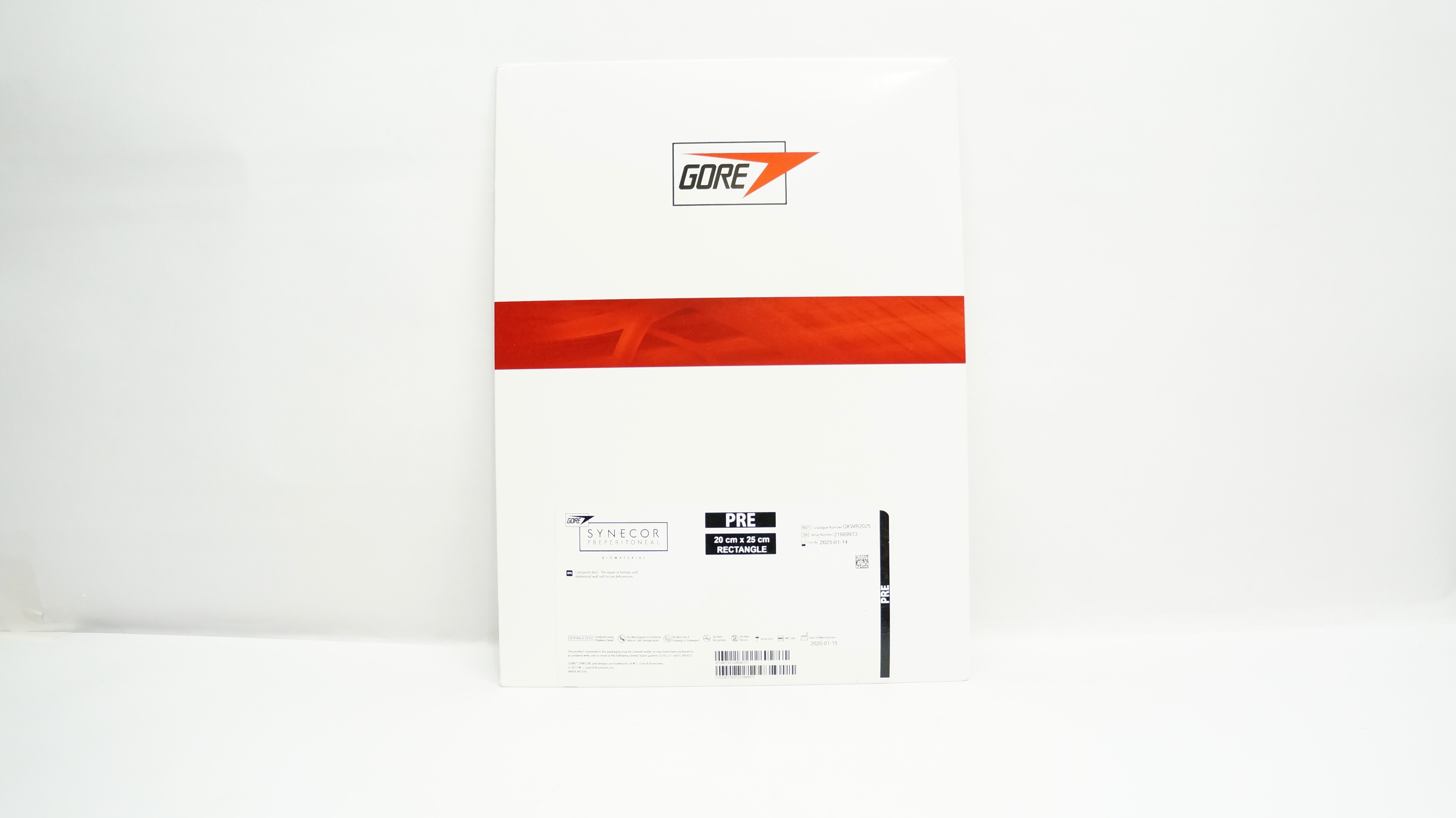 Gore GKWR2025 SYNECOR Preperitoneal Biomaterial PRE 20cm x 25cm (x)