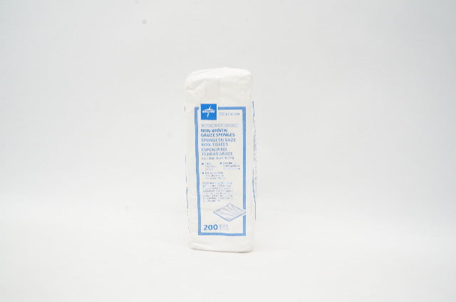 Medline NON25223 Non-Woven Gauze Sponges 3-Ply, 2 x 2 inch - Pack of 200