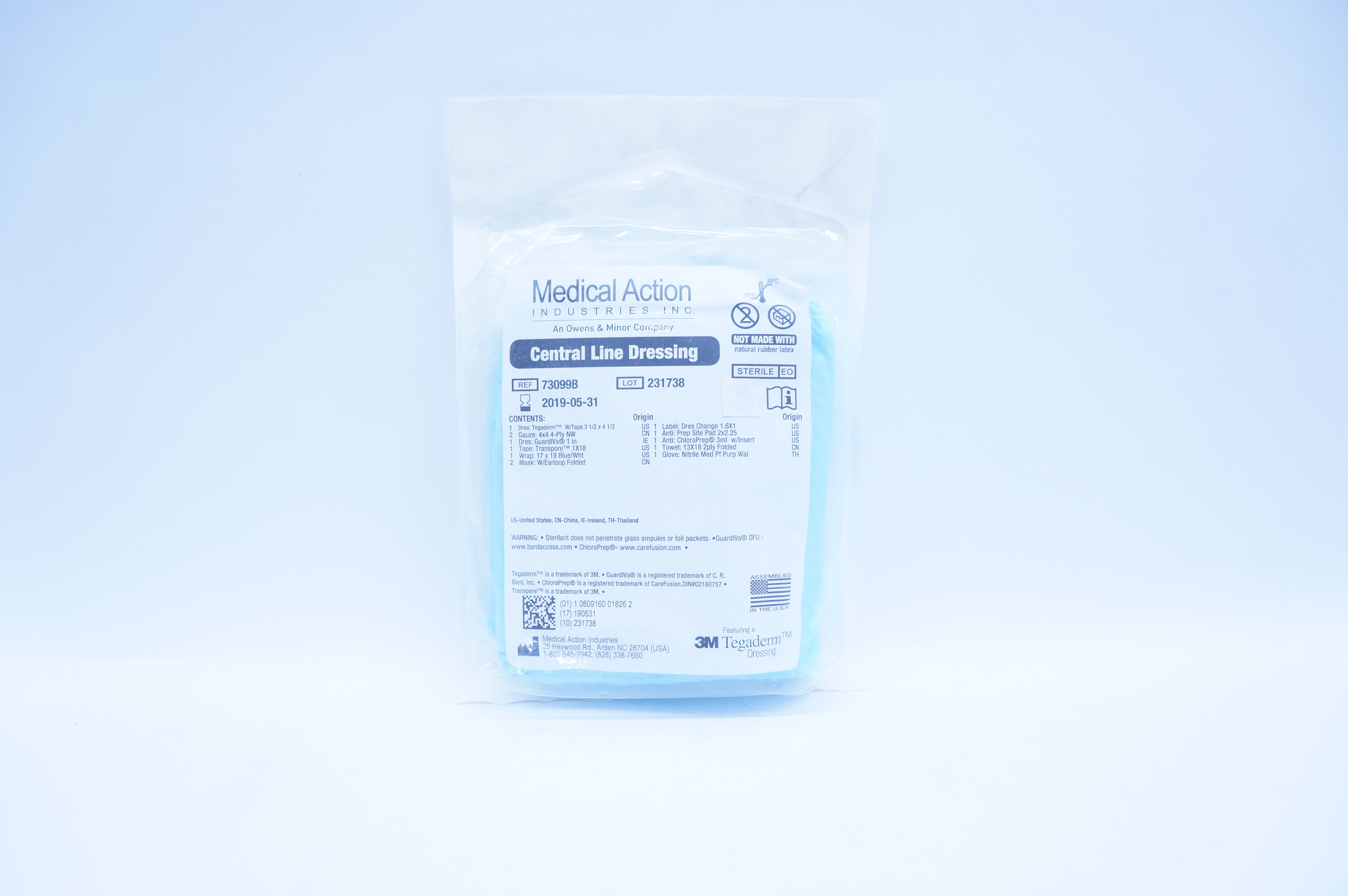 Medical Action  73099B 3M Tegaderm  Central Line Dressing (x)