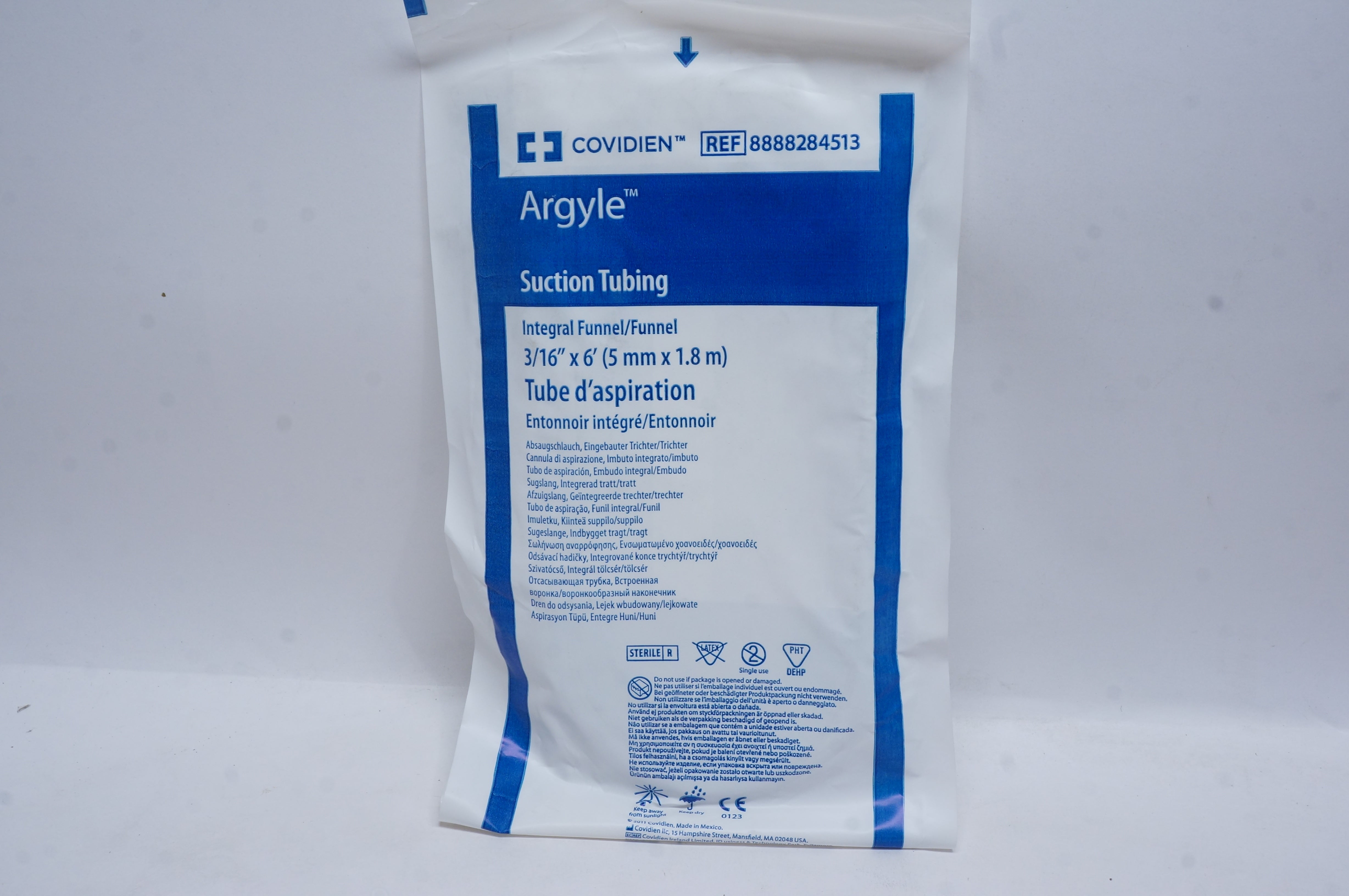 Covidien 8888284513 Argyle Suction Tubing 3/16inch x 6Fr.