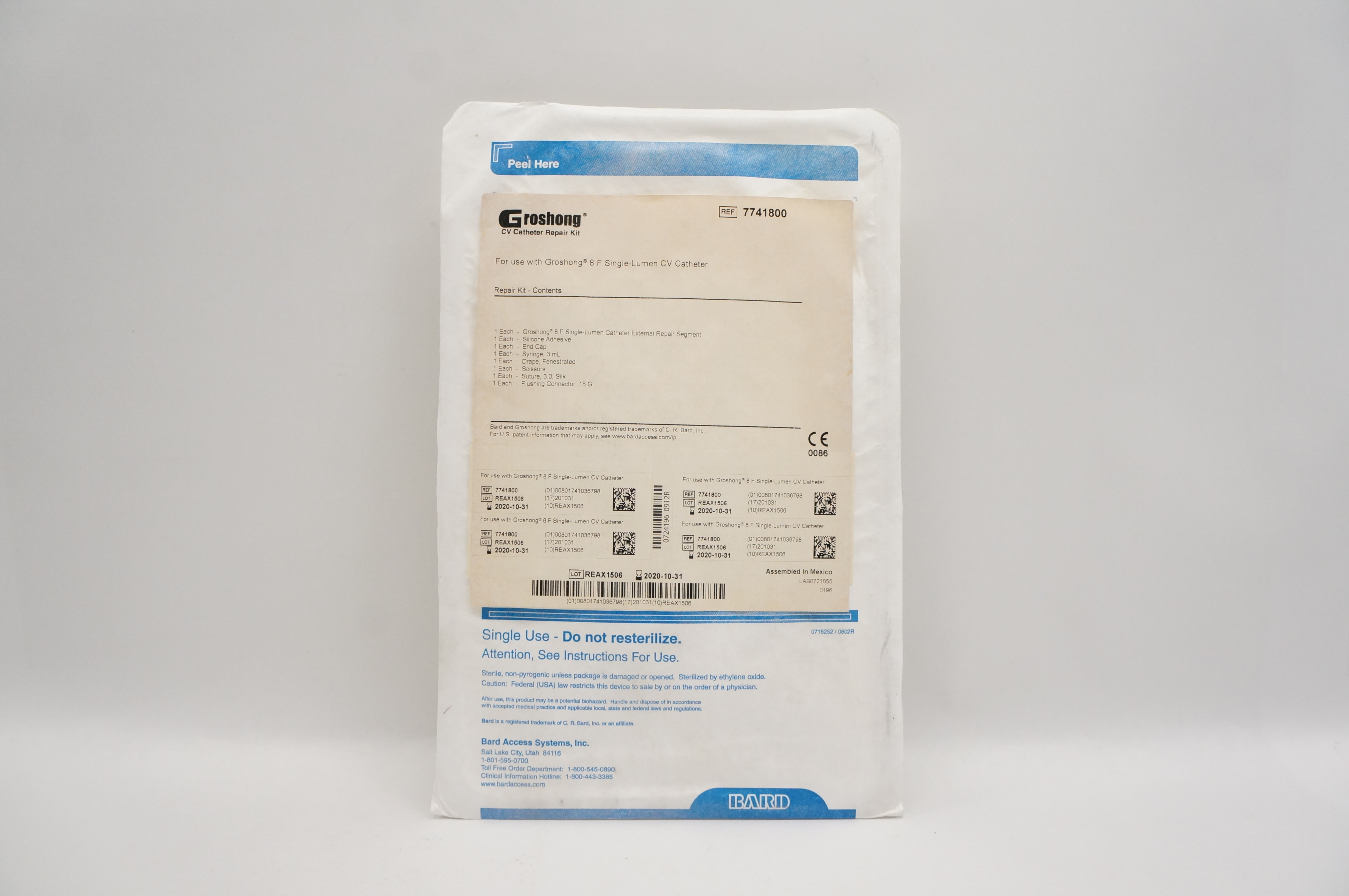 Bard 7741800 Groshong CV Cath. Repair Kit (x)