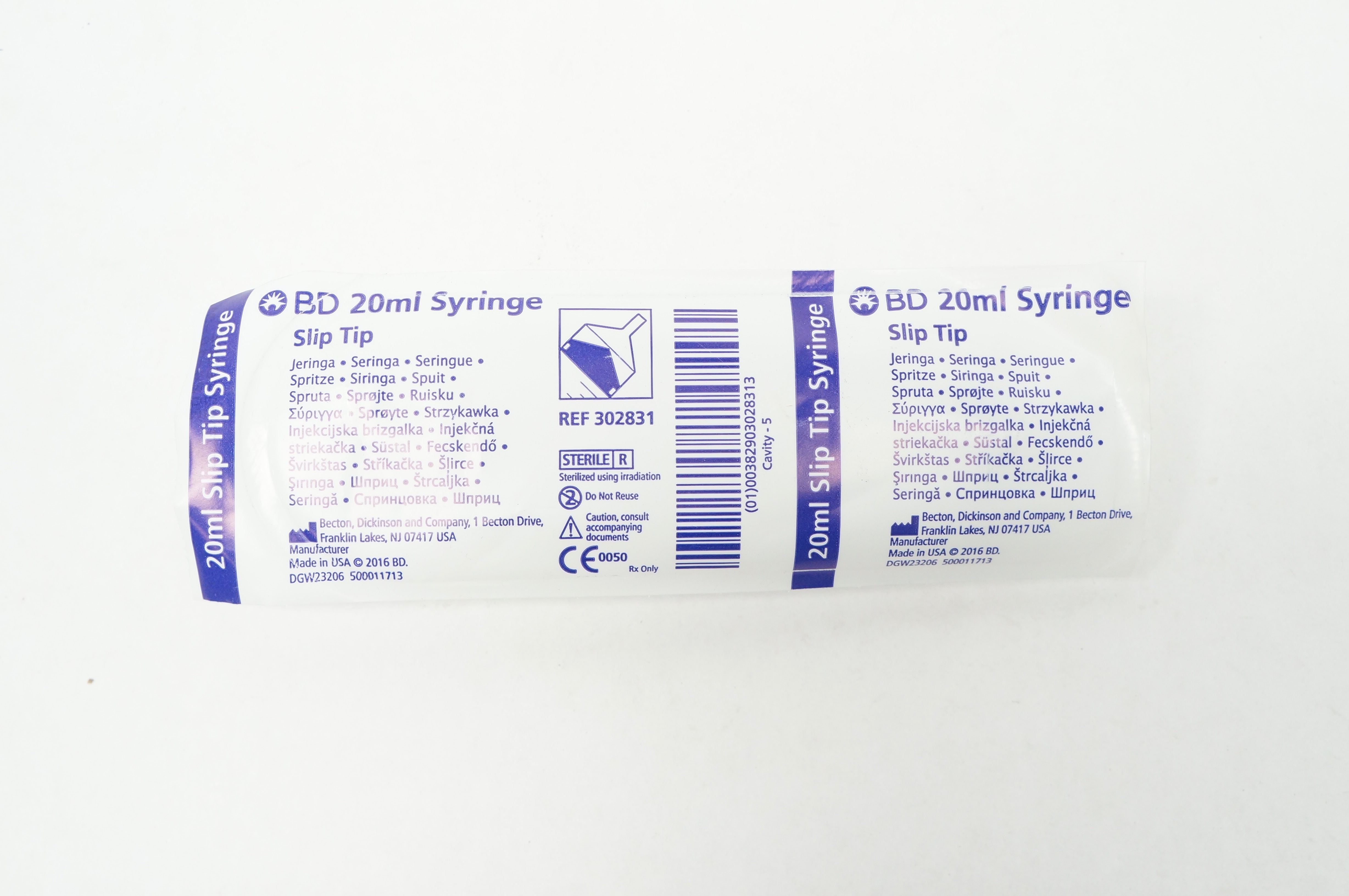 BD 302831 20ml Syringe Slip Tip