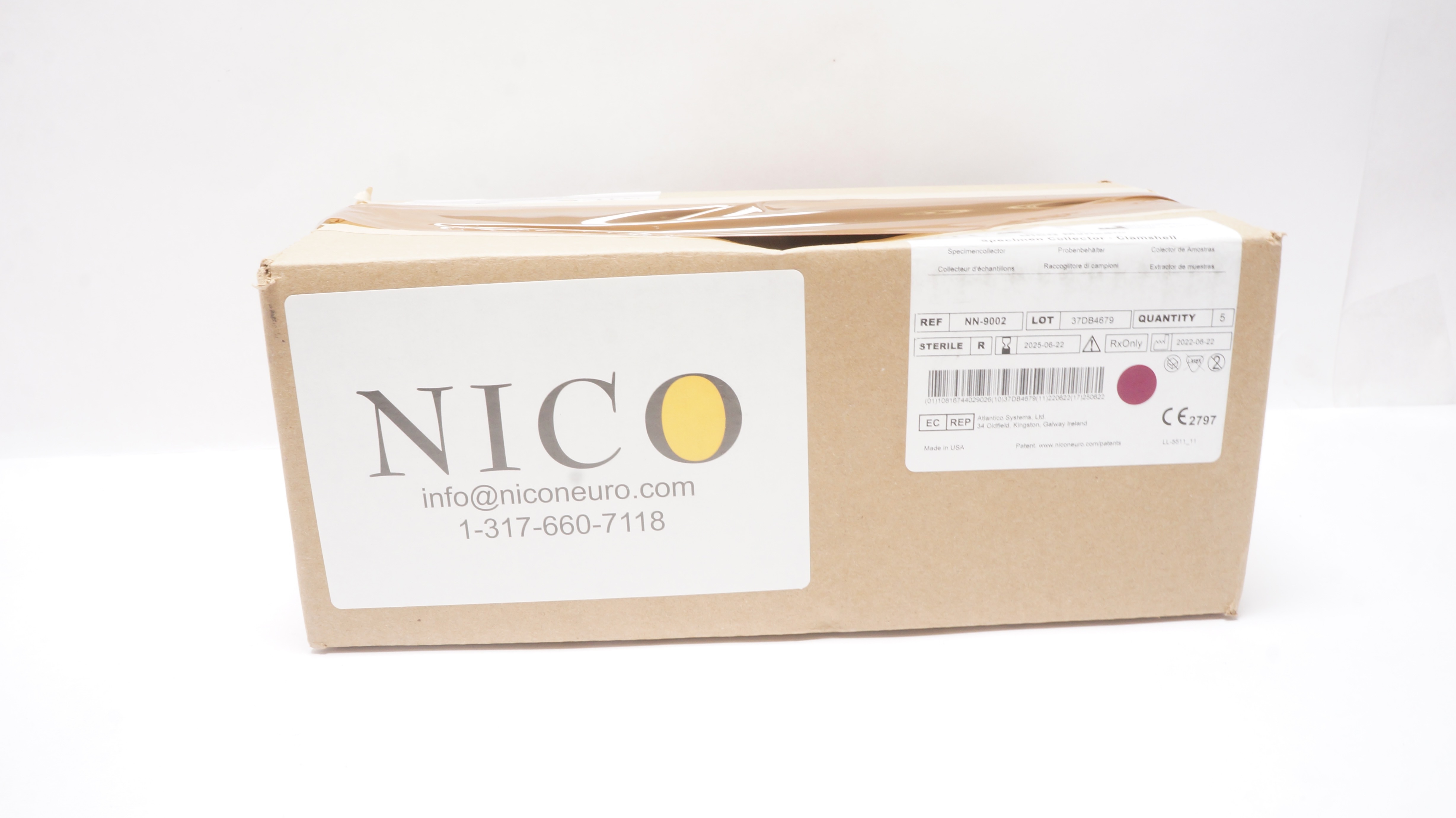 Nico Corporation NN-9002 Myriad Specimen Collector - Clamshell - Box of 176