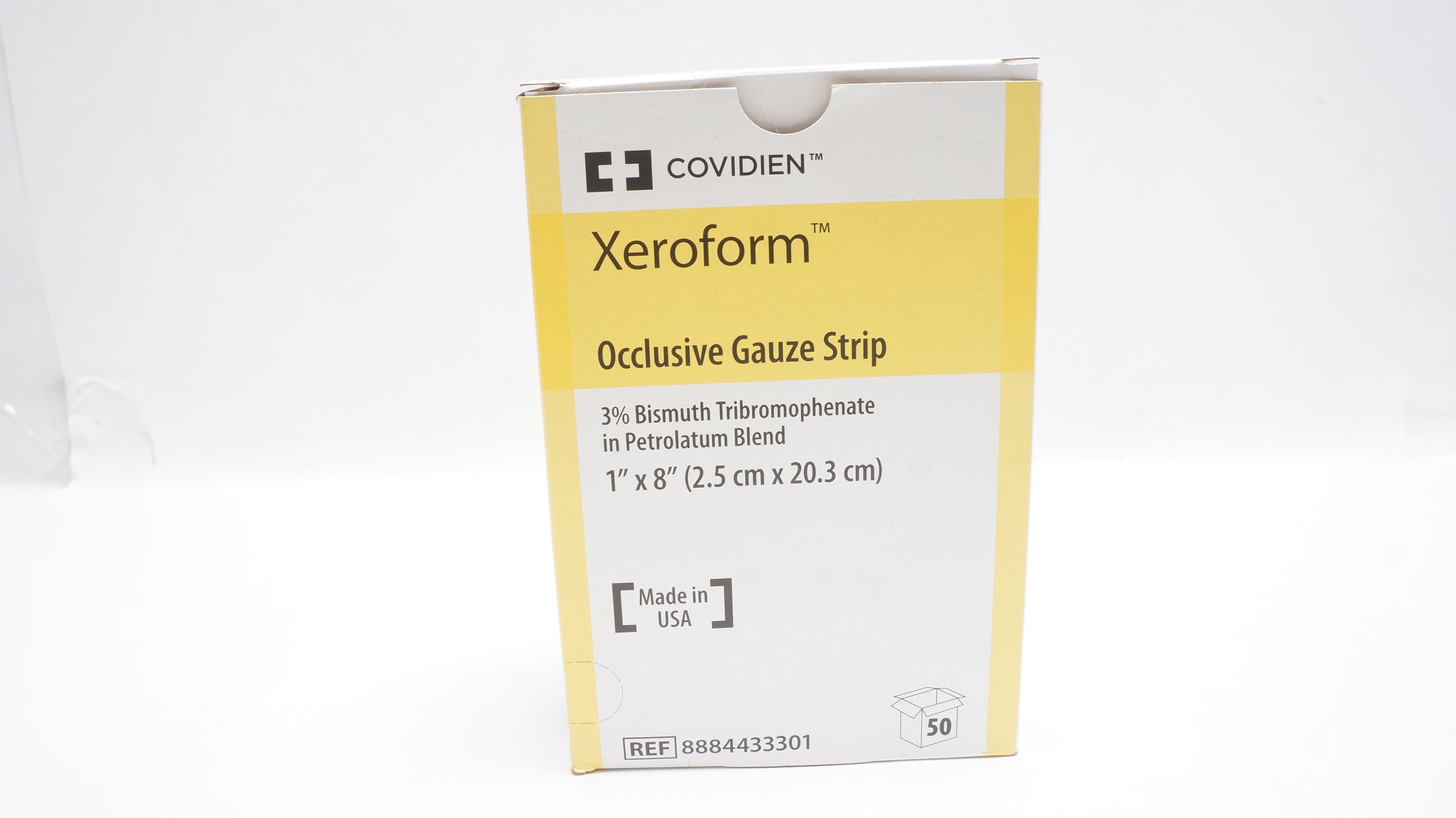 Covidien 8884433301 Xeroform Occlusive Gauze Strip 1inch x 8inch (x) - Box of 23
