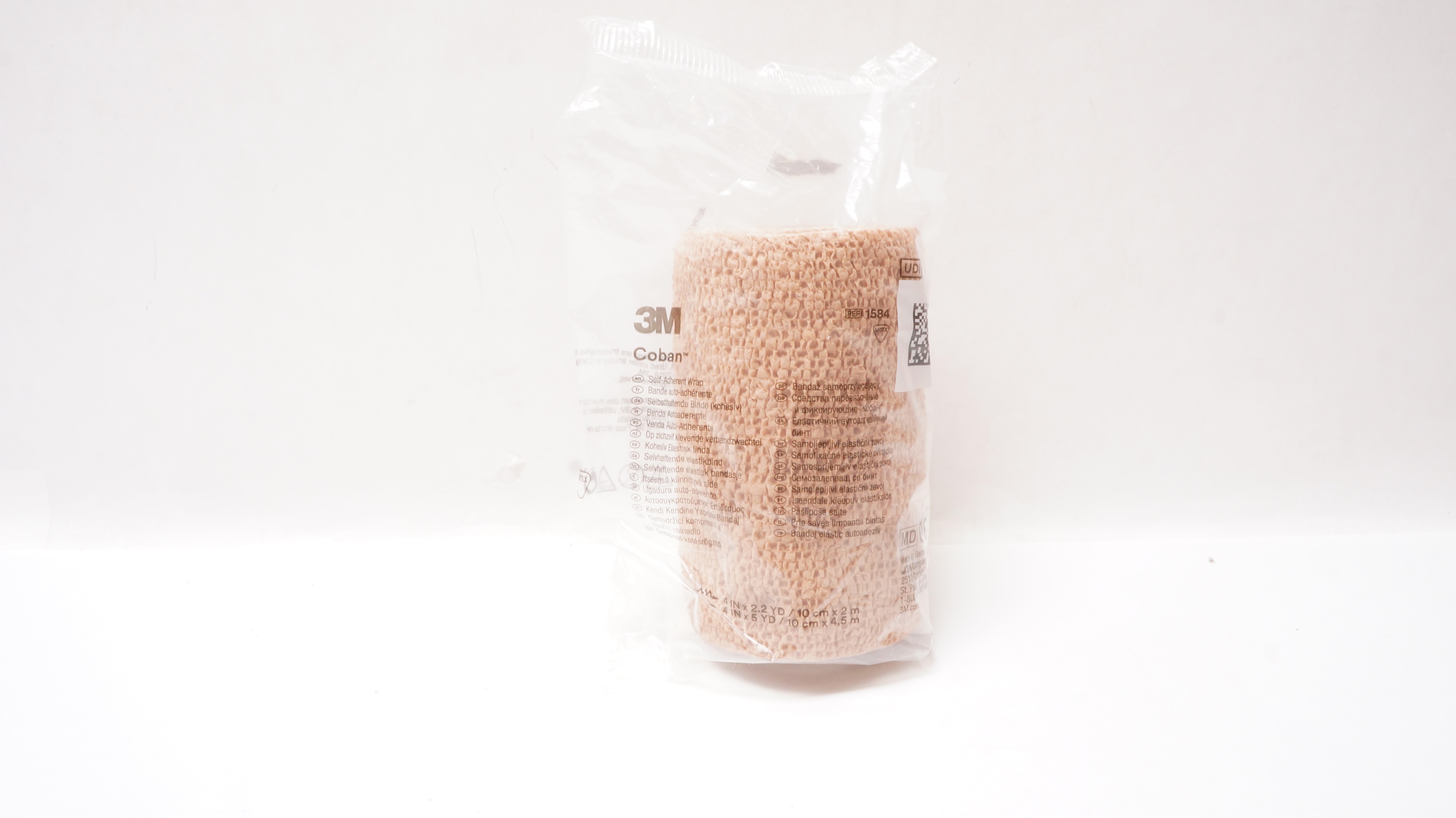 3M 1584 Coban Self-Adherent Wrap 4inch x 2.2yds 4inch x 5yds