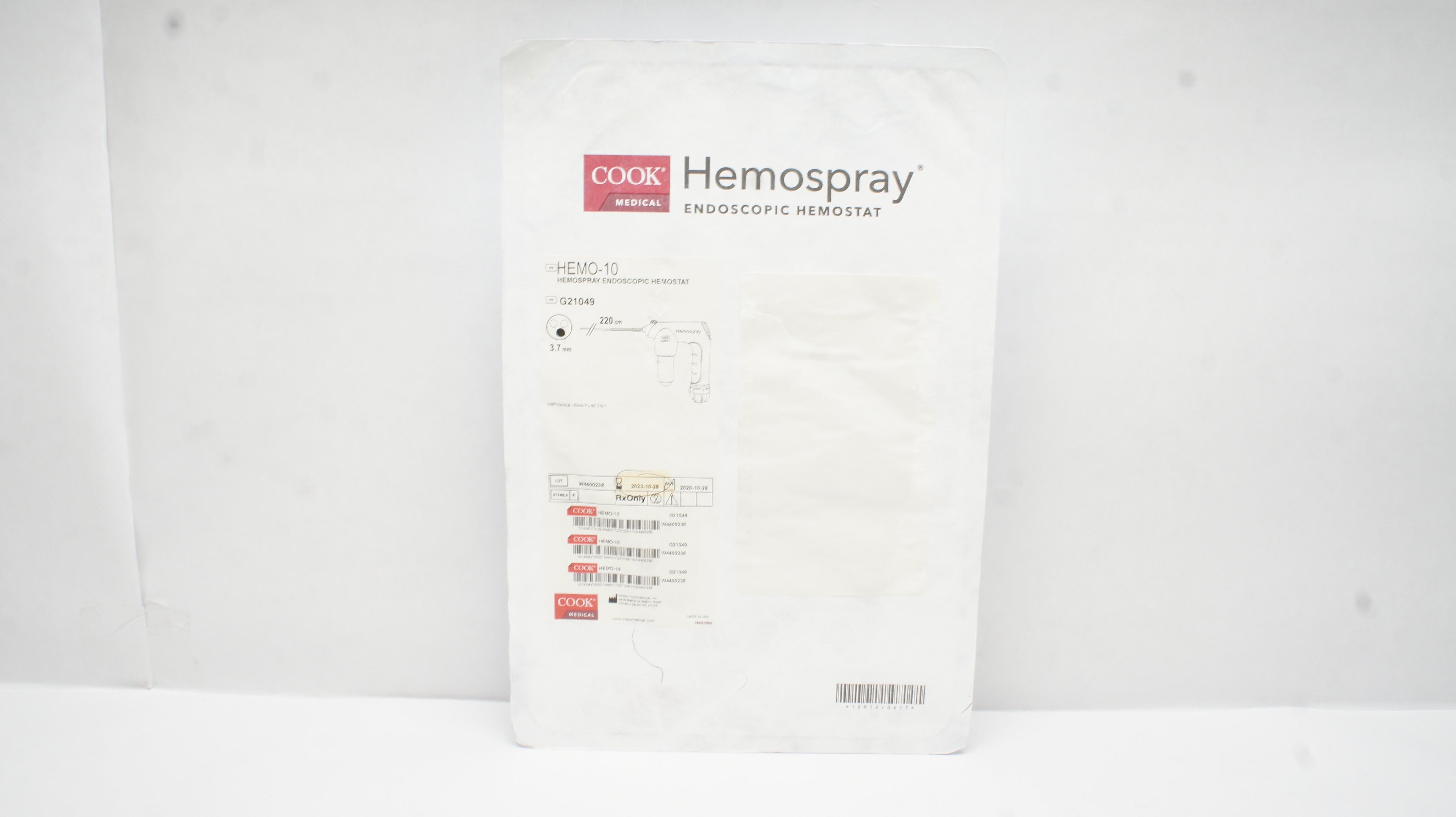 Cook Medical G21049 Hemospray Endoscopic Hemostat 220cm x 3.7mm (x)