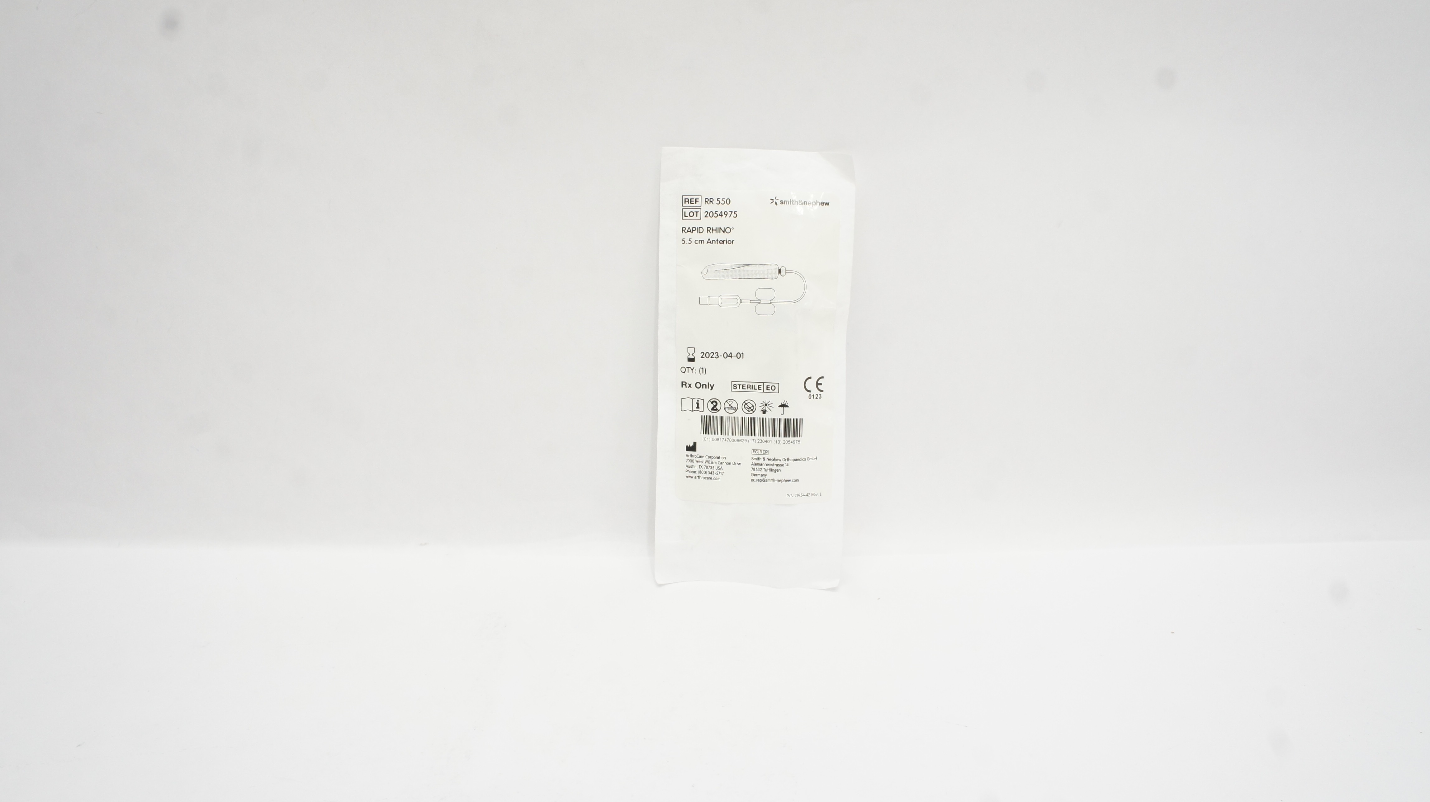 ArthroCare RR550 Smith&Nephew Rapid Rhino 5.5cm Anterior (x)