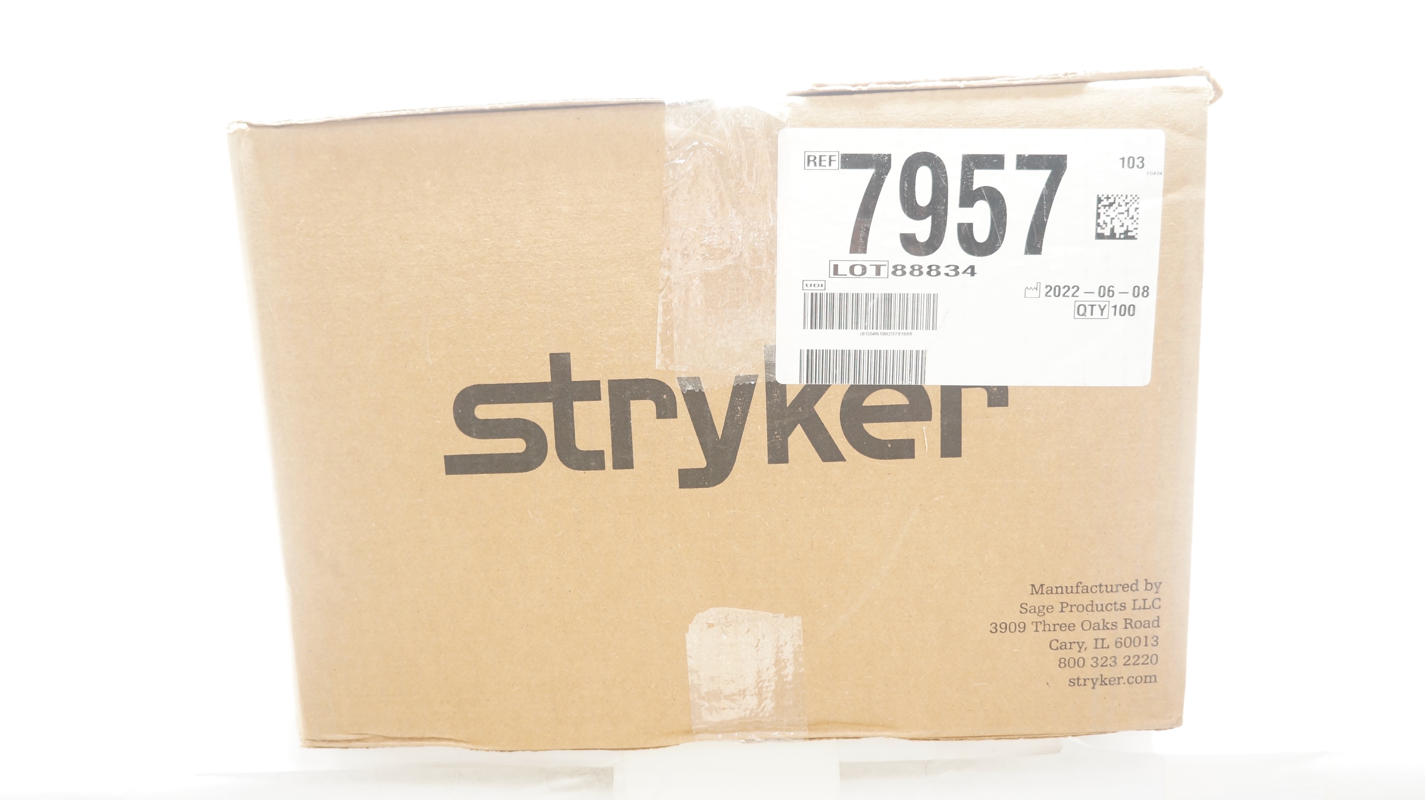 Stryker 7957 Sage Hygienic Clean up Between Baths 6Ib x 8.5in,Medium-Case of 100