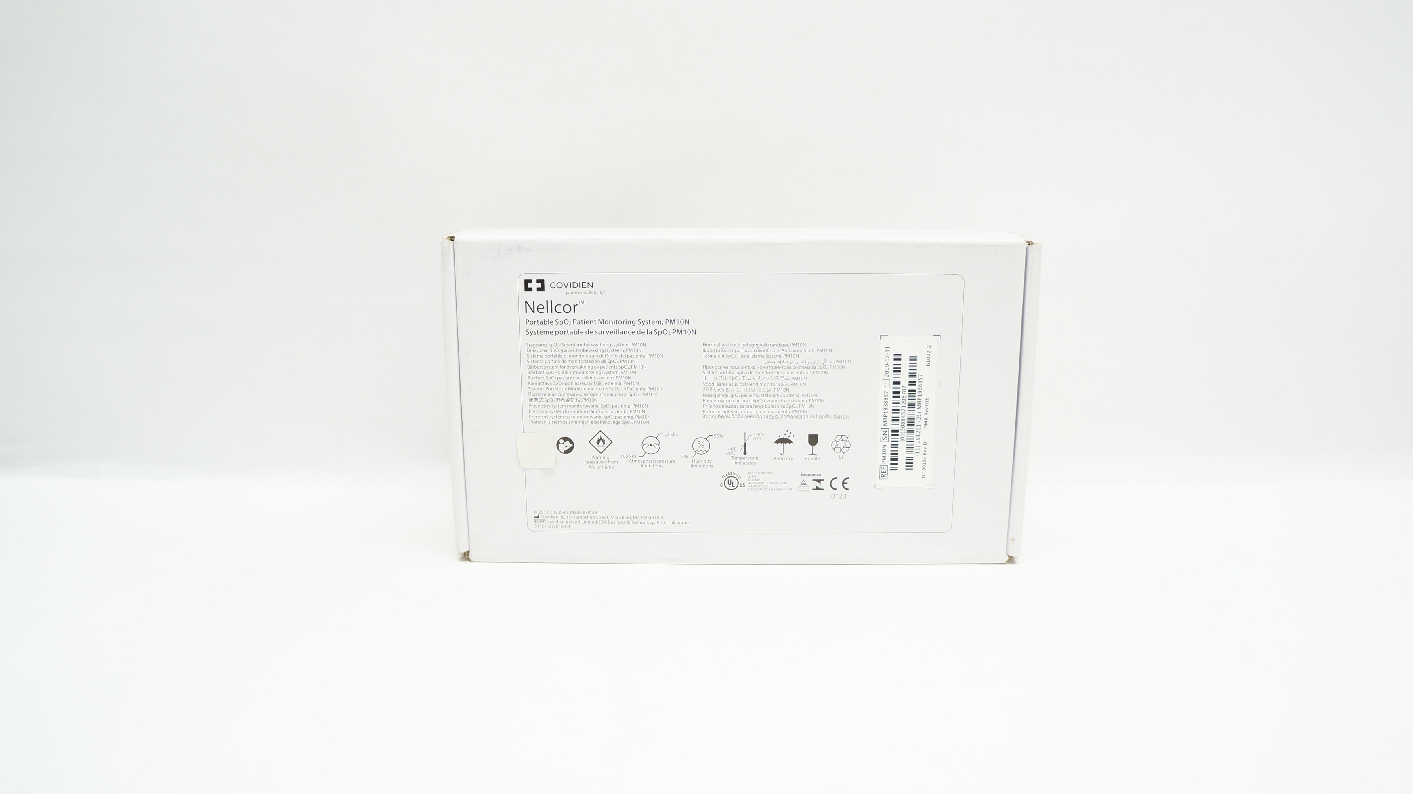 Covidien PM10N Nellcor Portable SpO2 Patient Monitoring System