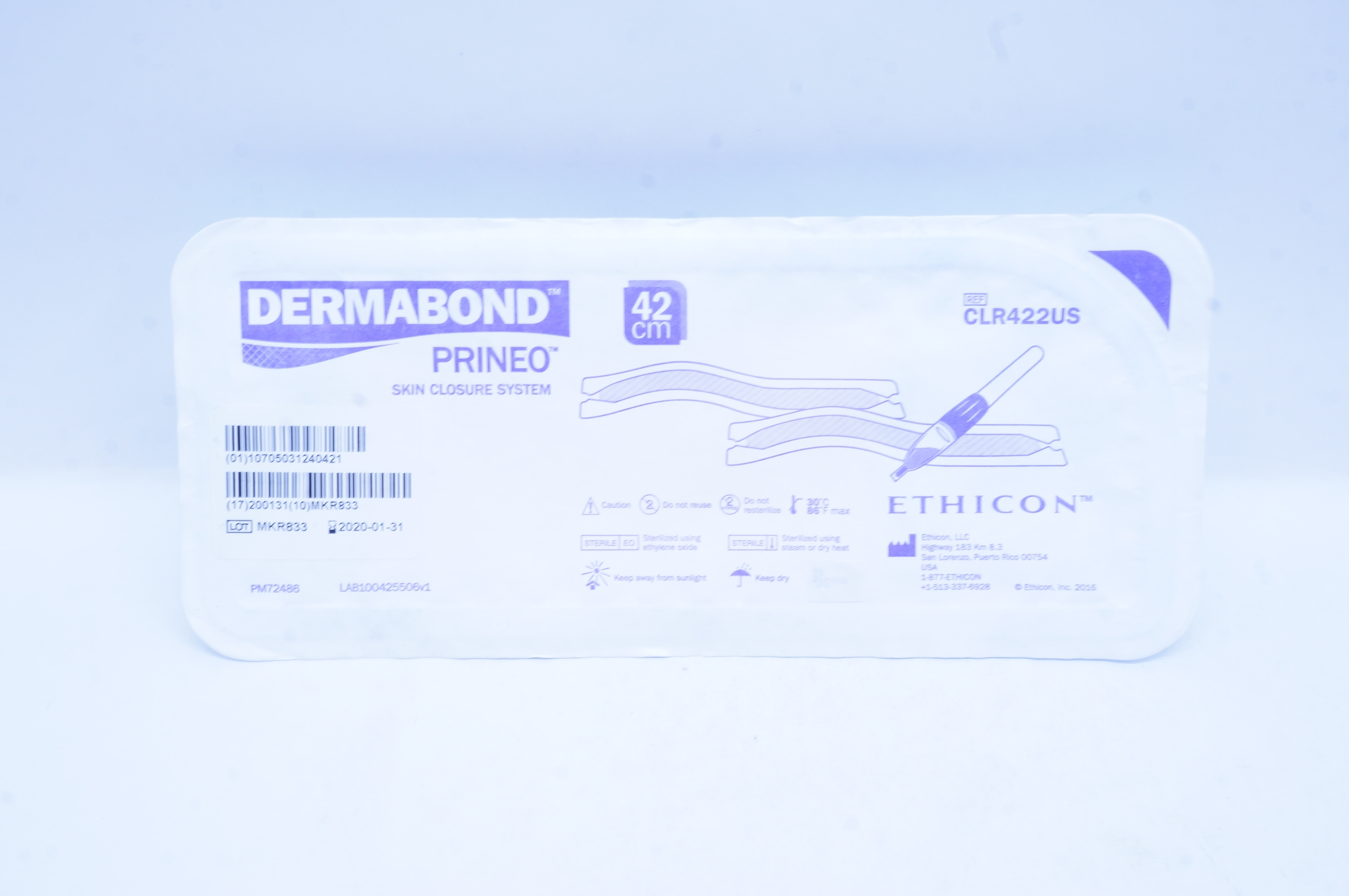 Ethicon CLR422US DERMABOND Prineo Skin Closure System, 42cm (x)