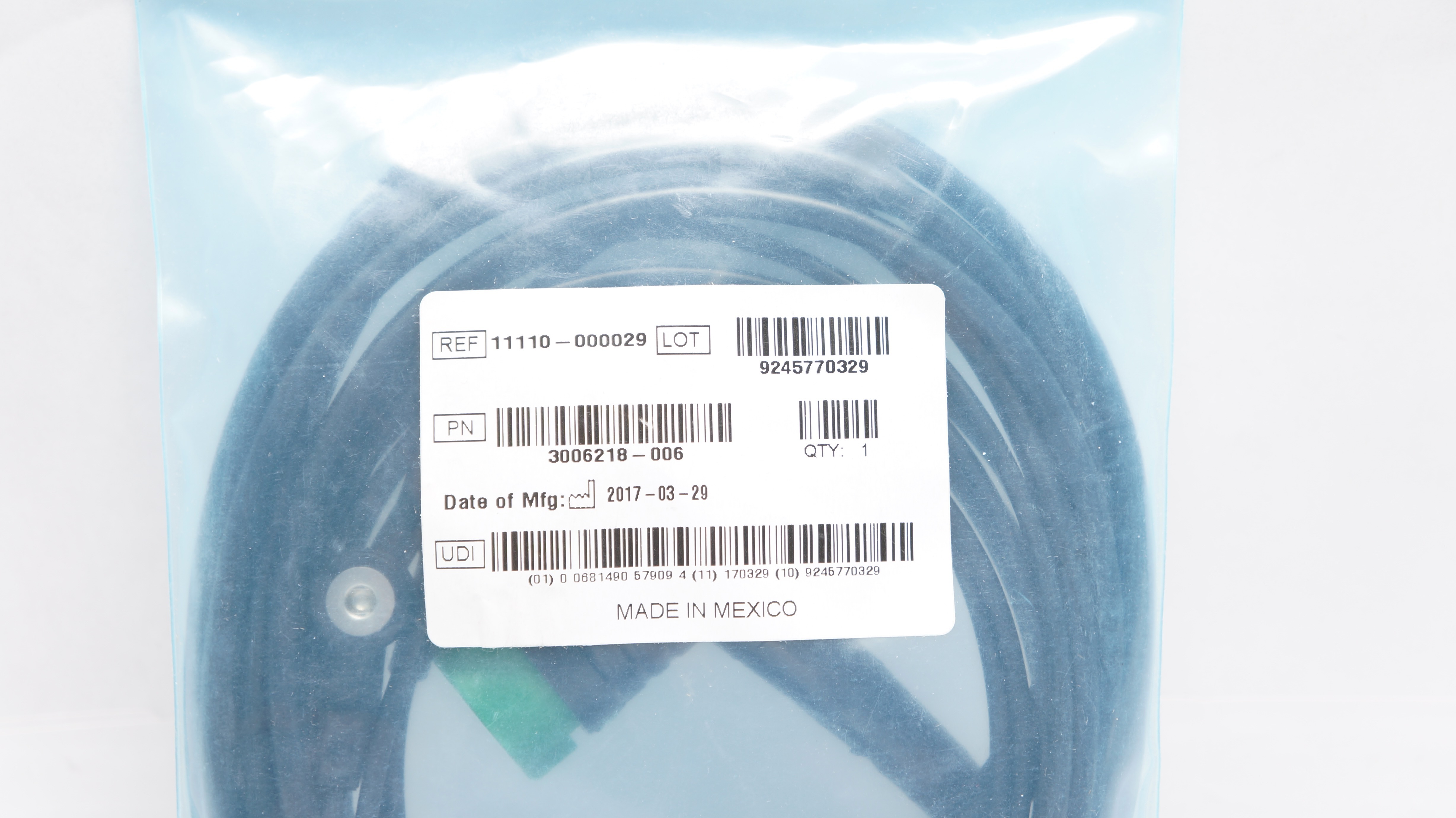 Physio-Control 11110-000029 3-Lead ECG Cable 10Ft.