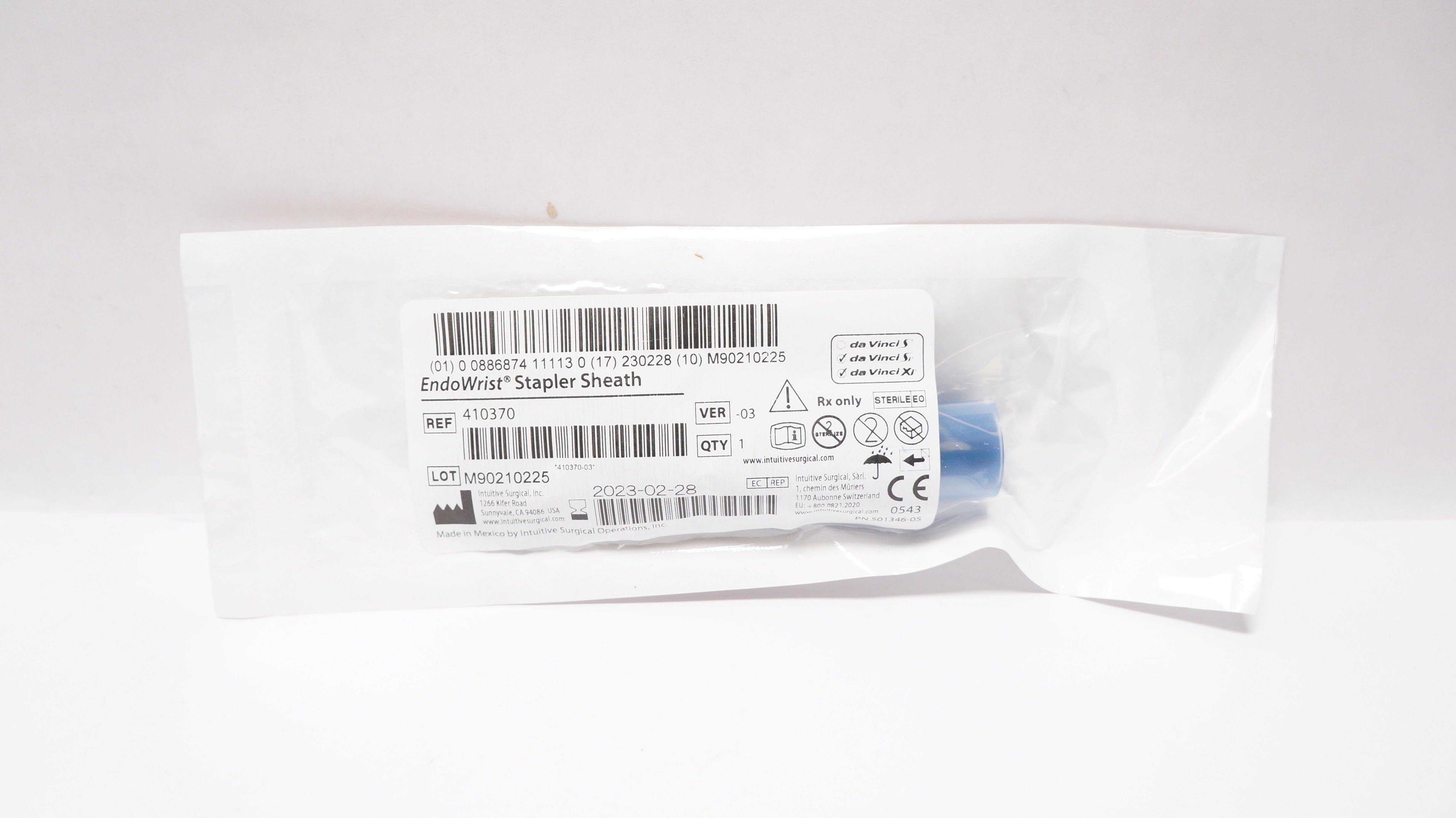 Intuitive Surgical 410370 da Vinci Si da vinci Xi EndoWrist Stapler Sheath (x)