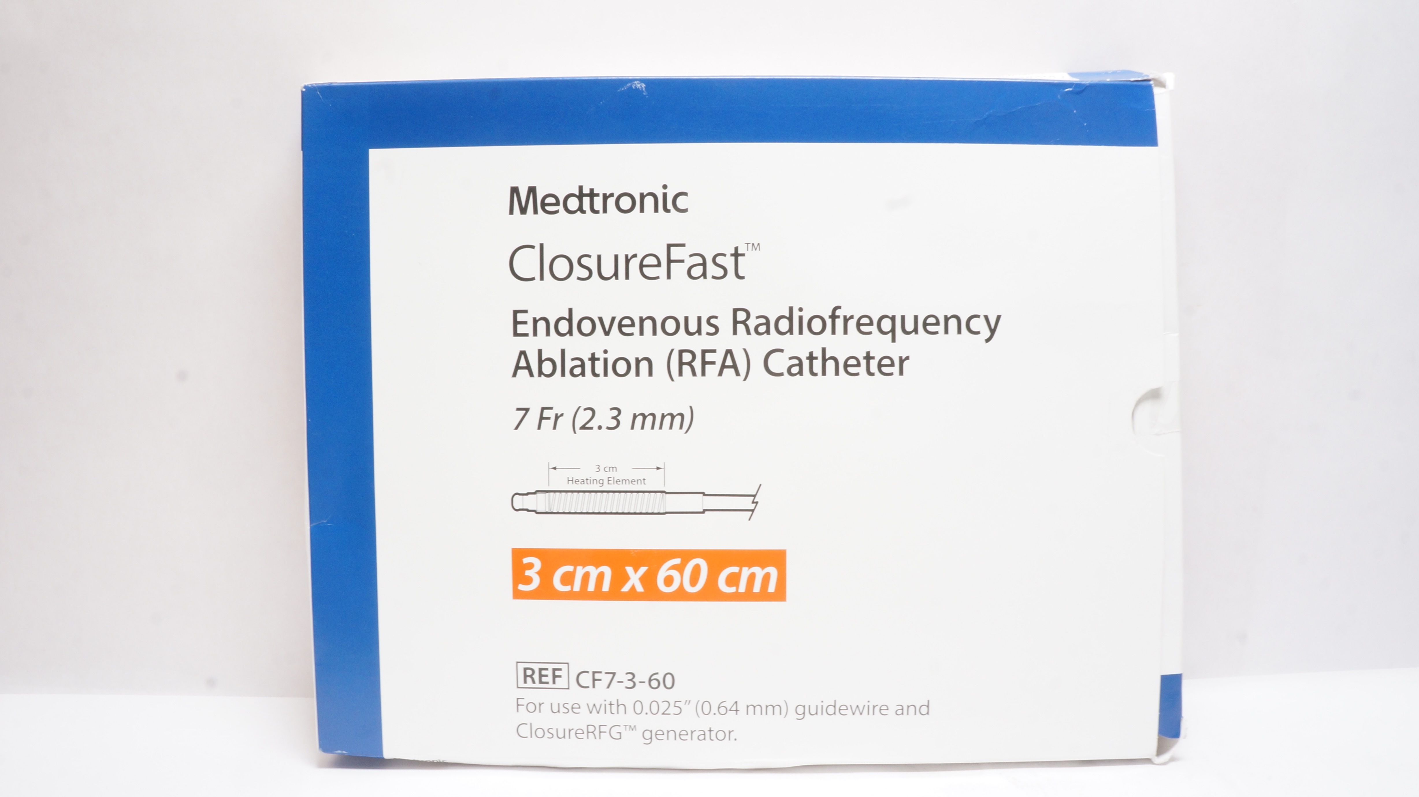 Medtronic CF7-3-60 Endovenous Radiofrequency Ablation (RFA) Cath. 7Fr 3 x60cm(x)