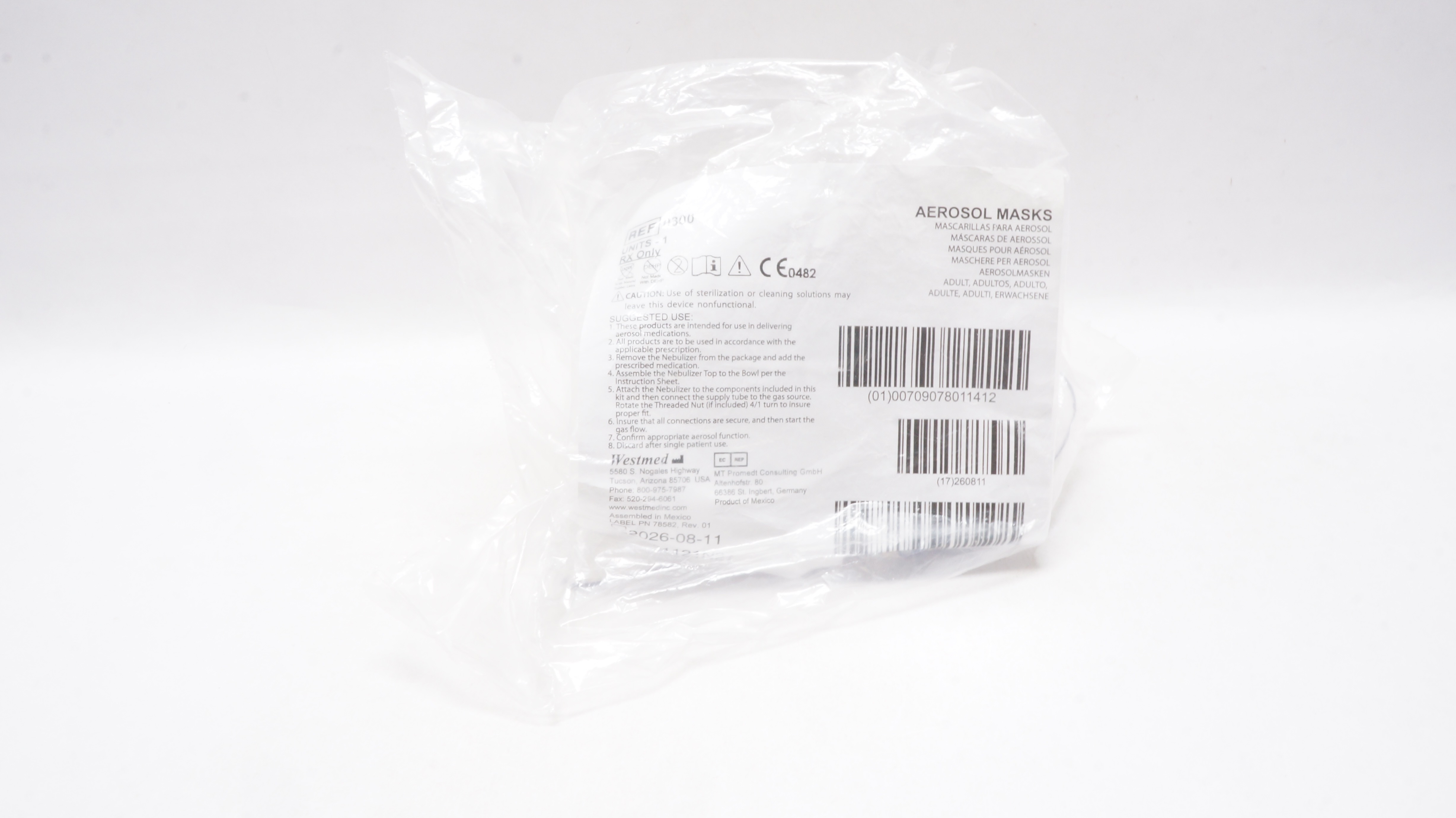 Westmed 0300 Aerosol Masks, Adult