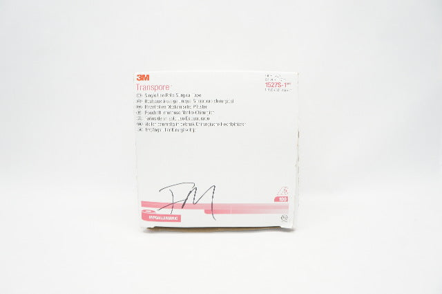 3M 1527S-1 Transpore Surgical Tape 1inch x 1.5yd (x) - Box of 100