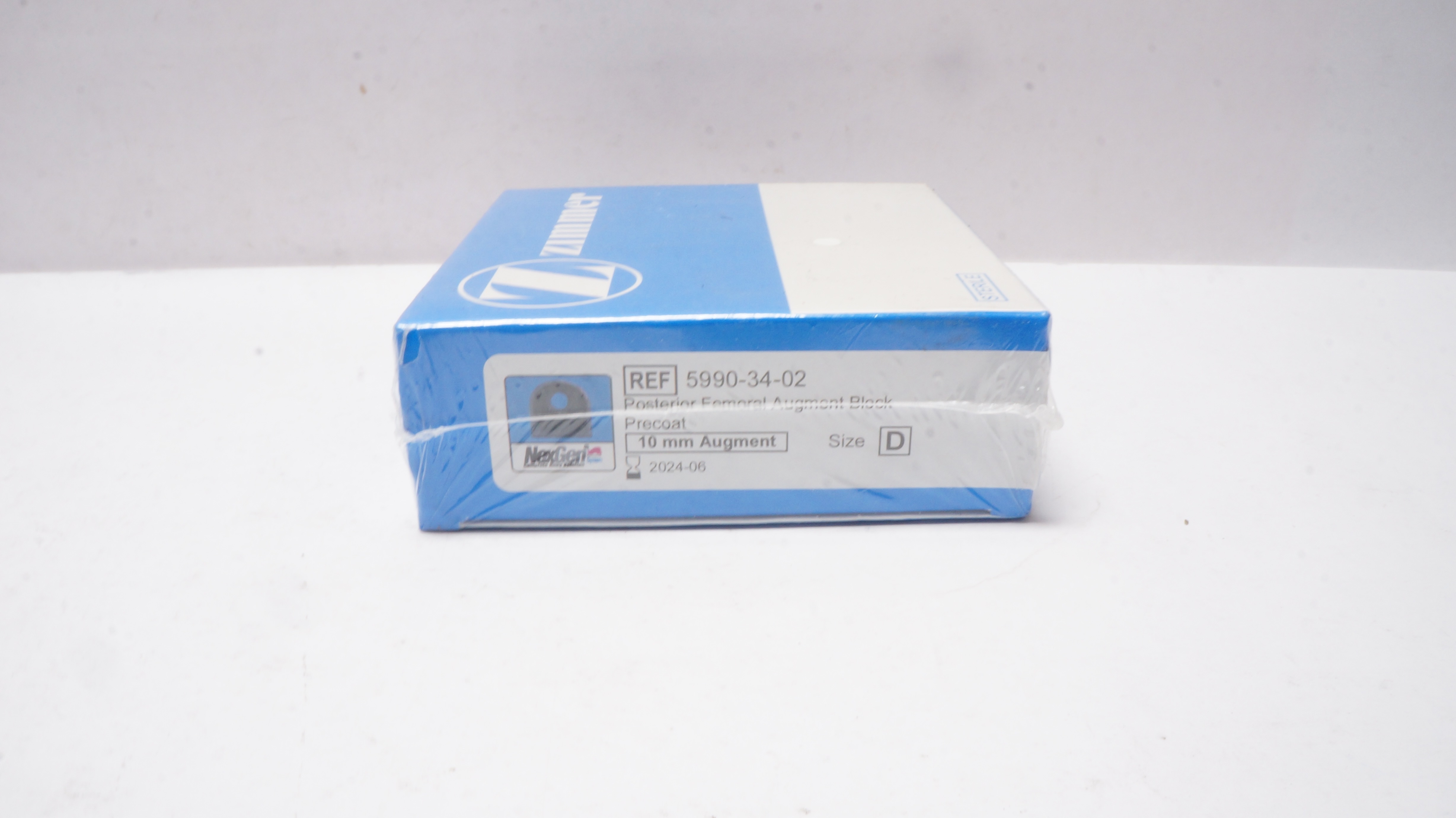 Zimmer 5990-34-02 NexGen Posterior Femoral Augment Block, Precoat, 10mm, Size D