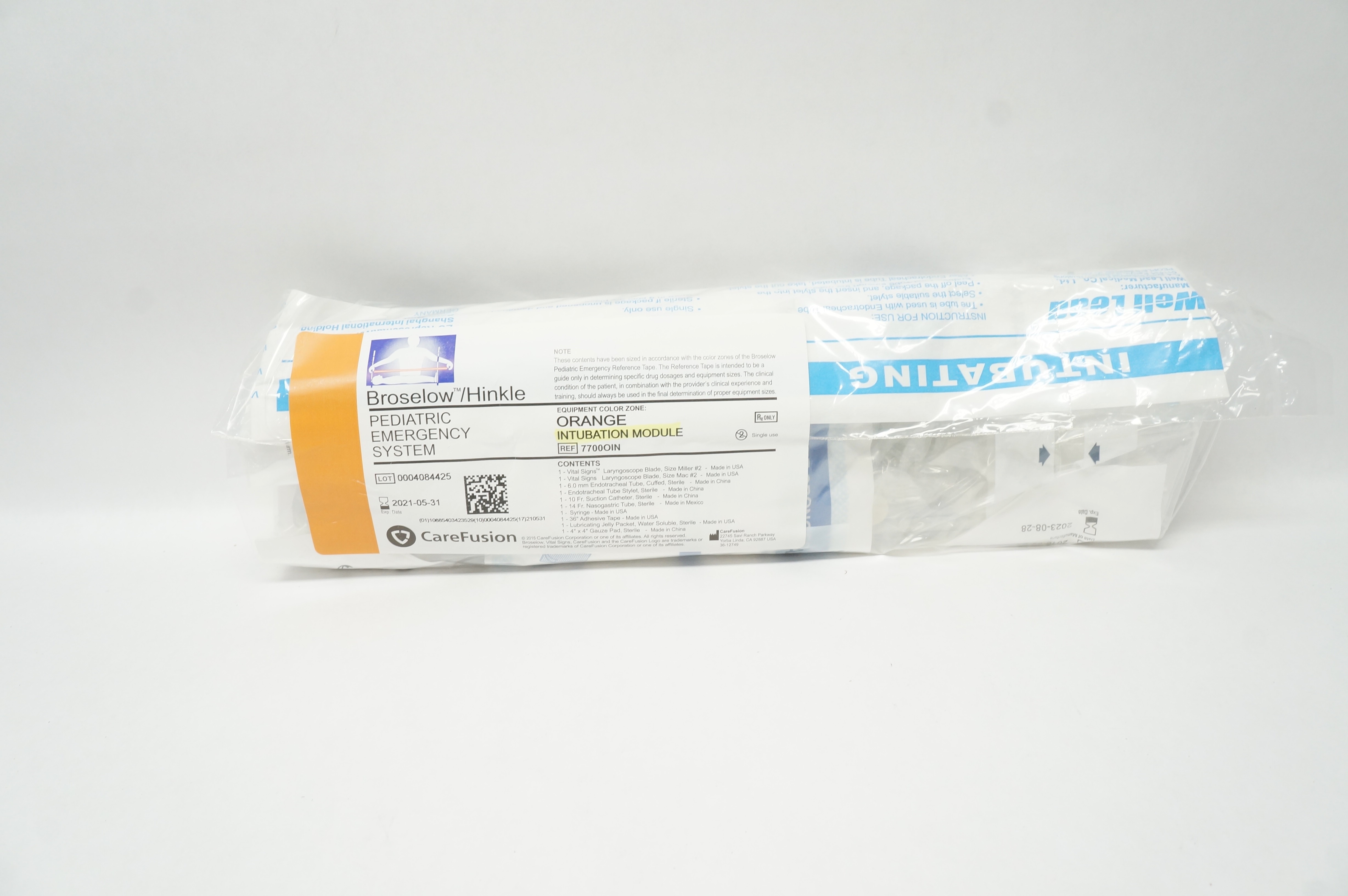 CareFusion 7700OIN Broselow/Hinkle Intubation Module Orange (x)