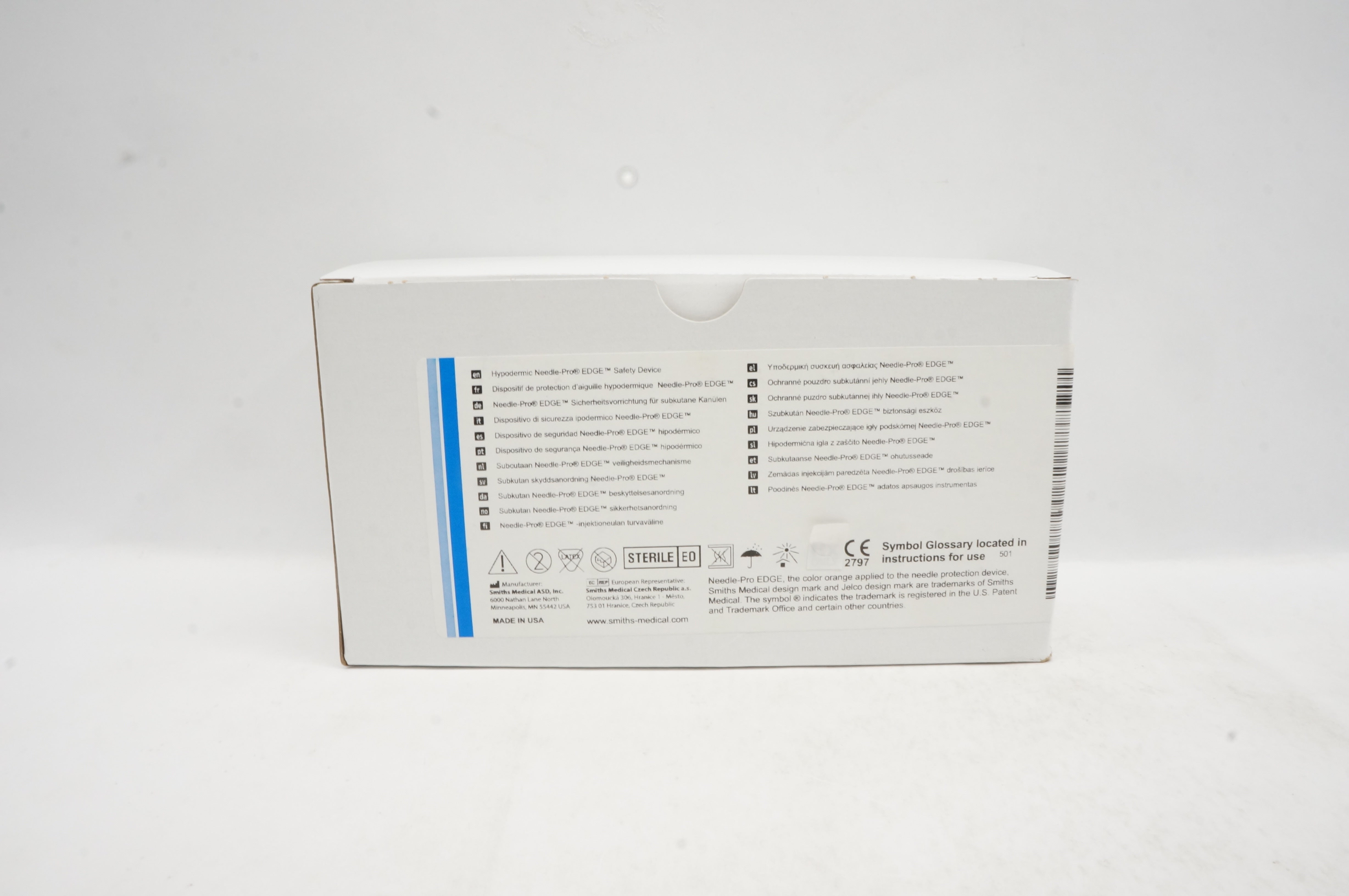 Smiths Medical 402605 Hypodermic Safety Device 26G x 1/2inch - Box of 100