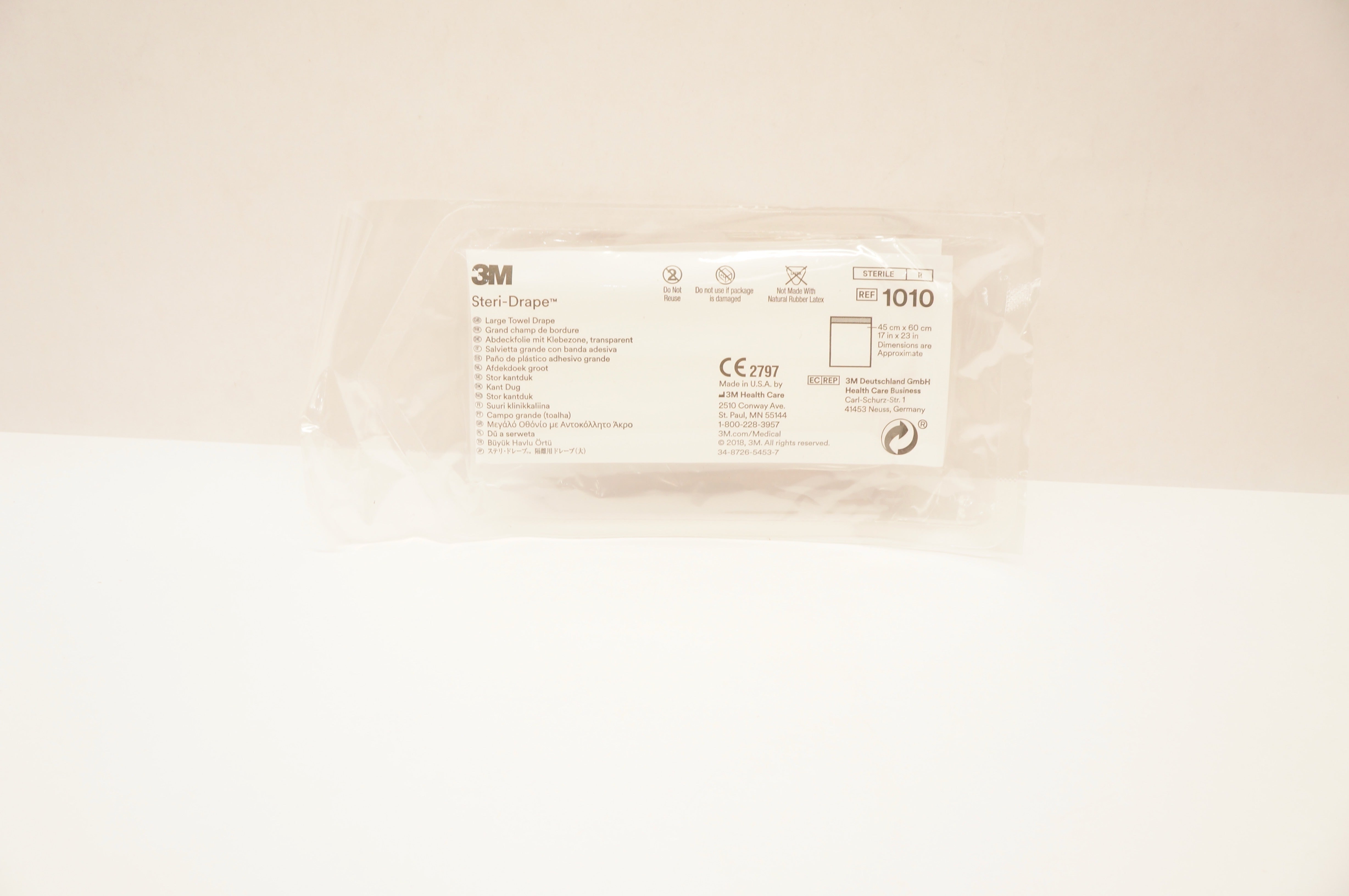 3M 1010 Steri-Drape Large Towel Drape 17inch x 23inch (Approx.)