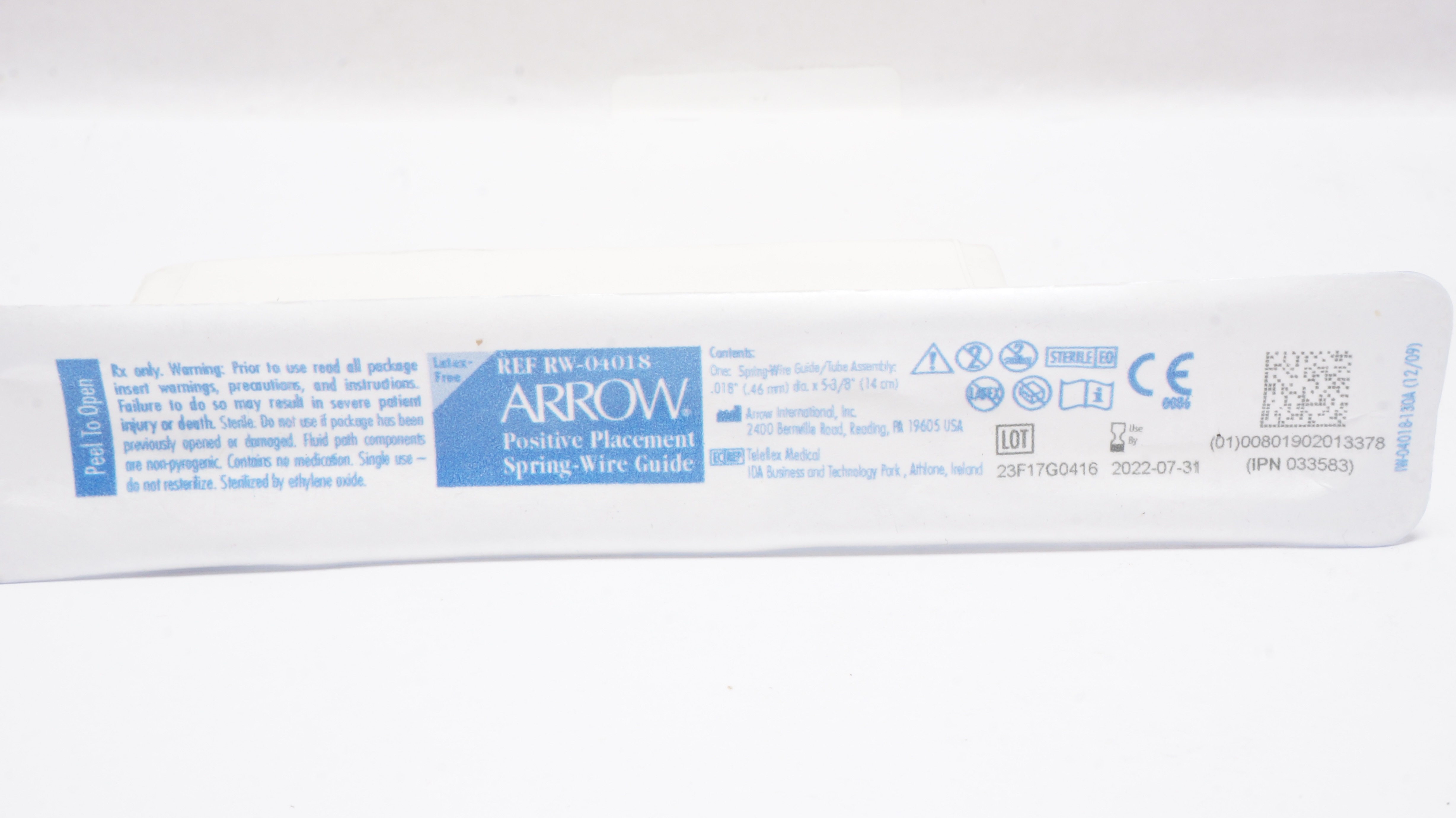 Arrow RW-04018 Positive Placement Spring-Wire Guide 0.018inch x 5-3/8inch (x)