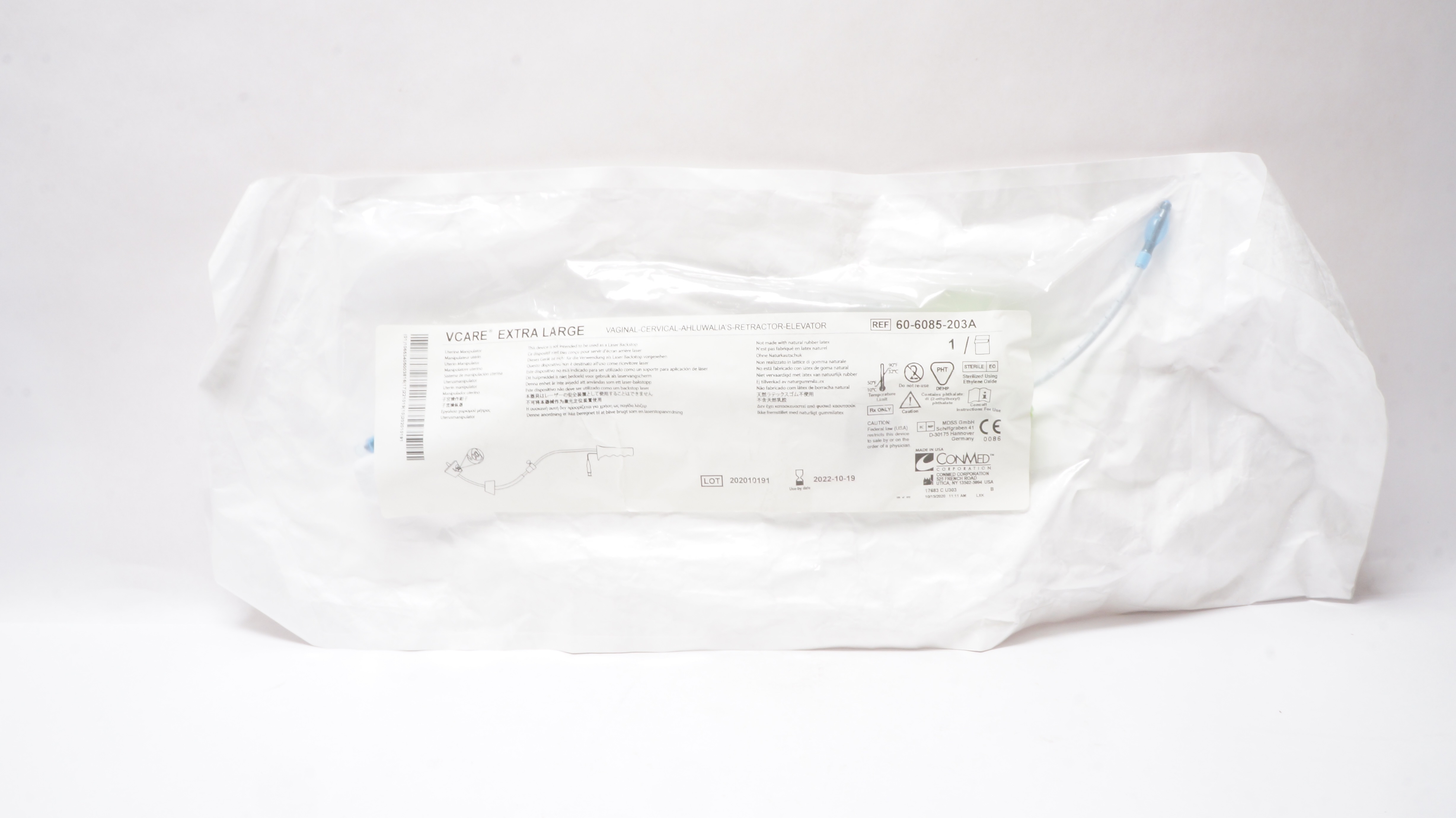 ConMed 60-6085-203A Vcare Uterine Manipulator Extra Large