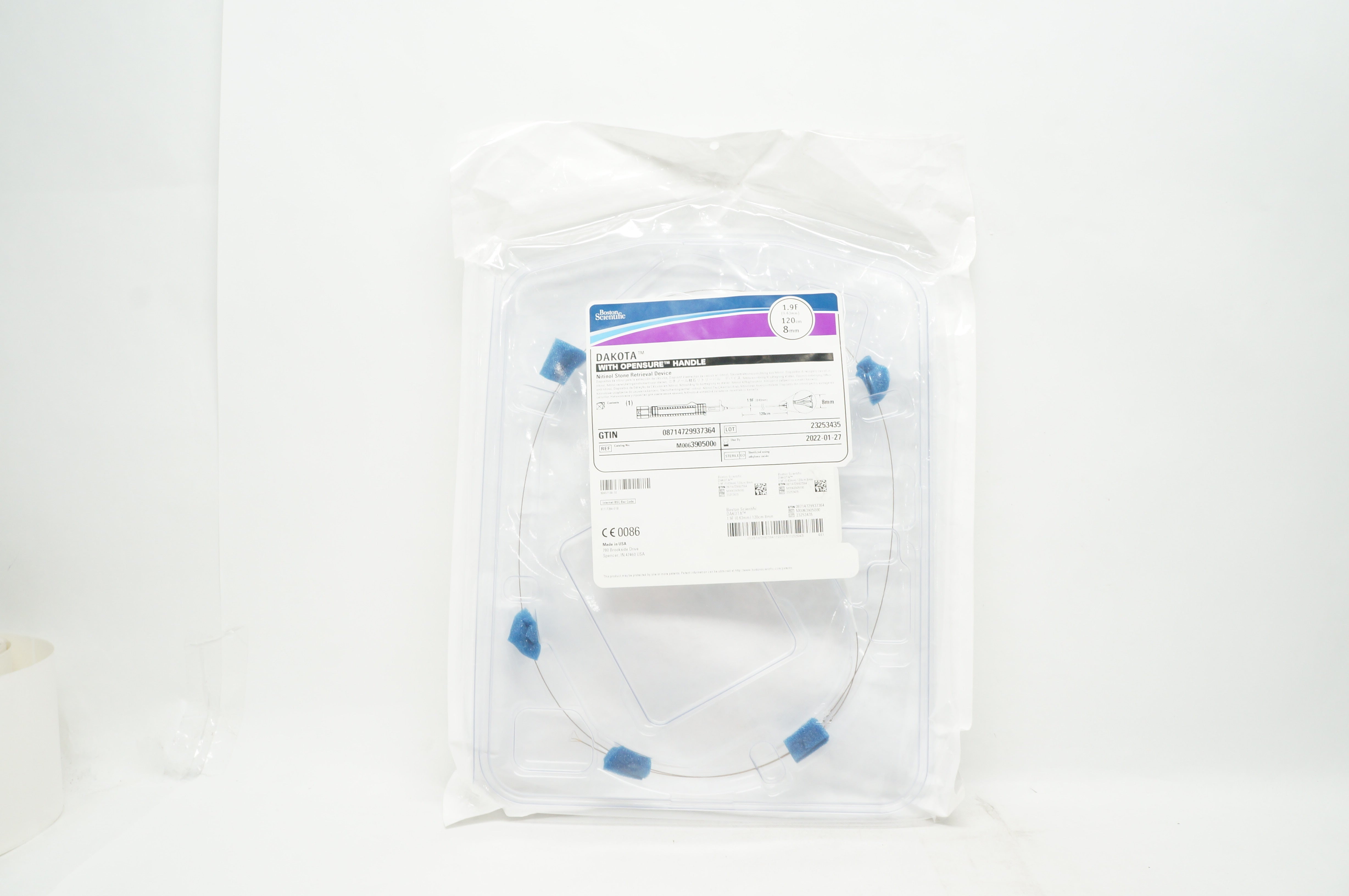 Boston Scientific 390500 Dakota Stone Retrieval Device 1.9F x 120cm x 8mm