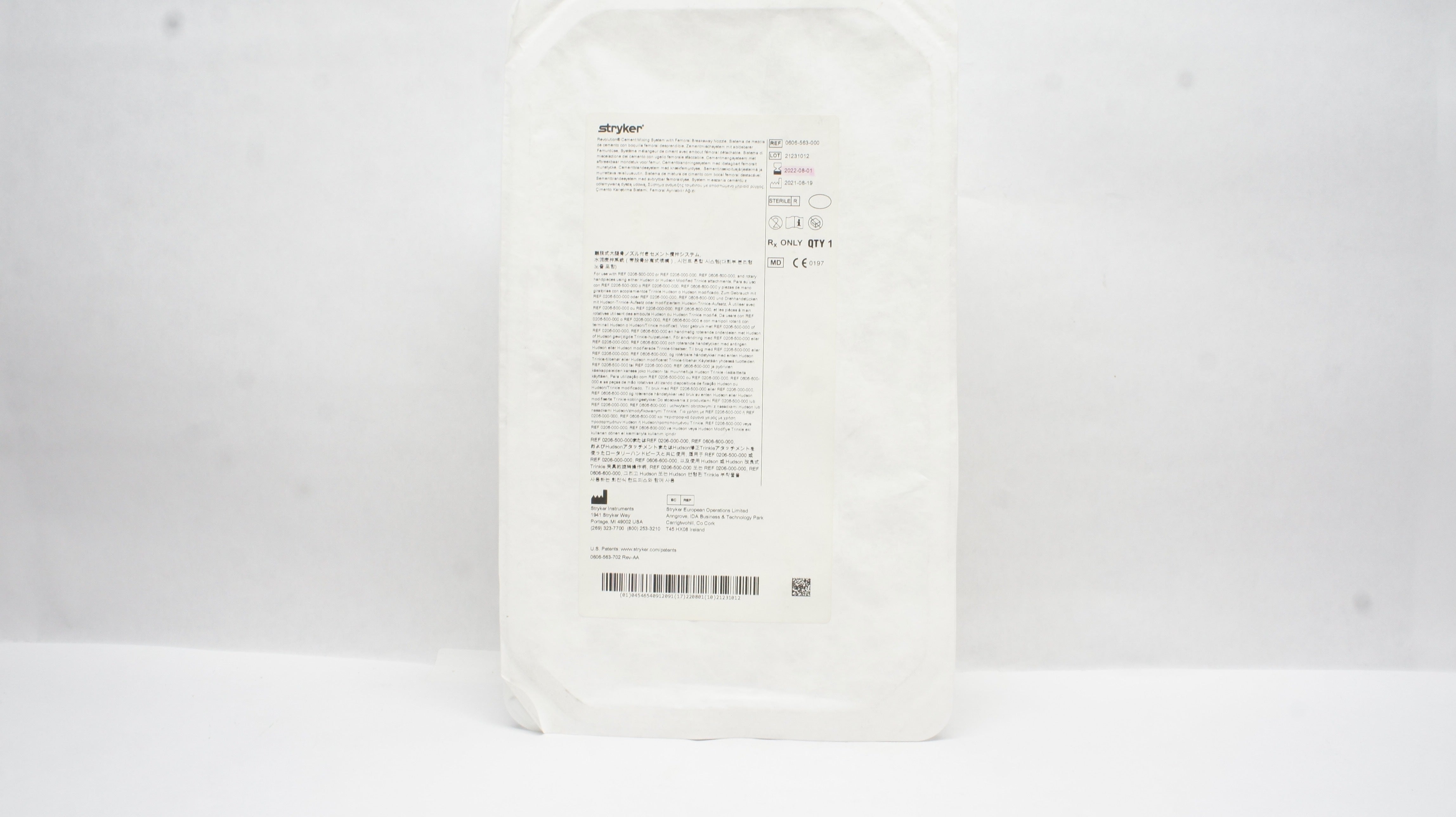 Stryker 0606-563-000 Revolution Cement Mixing System W/Femoral Breakaway (x)