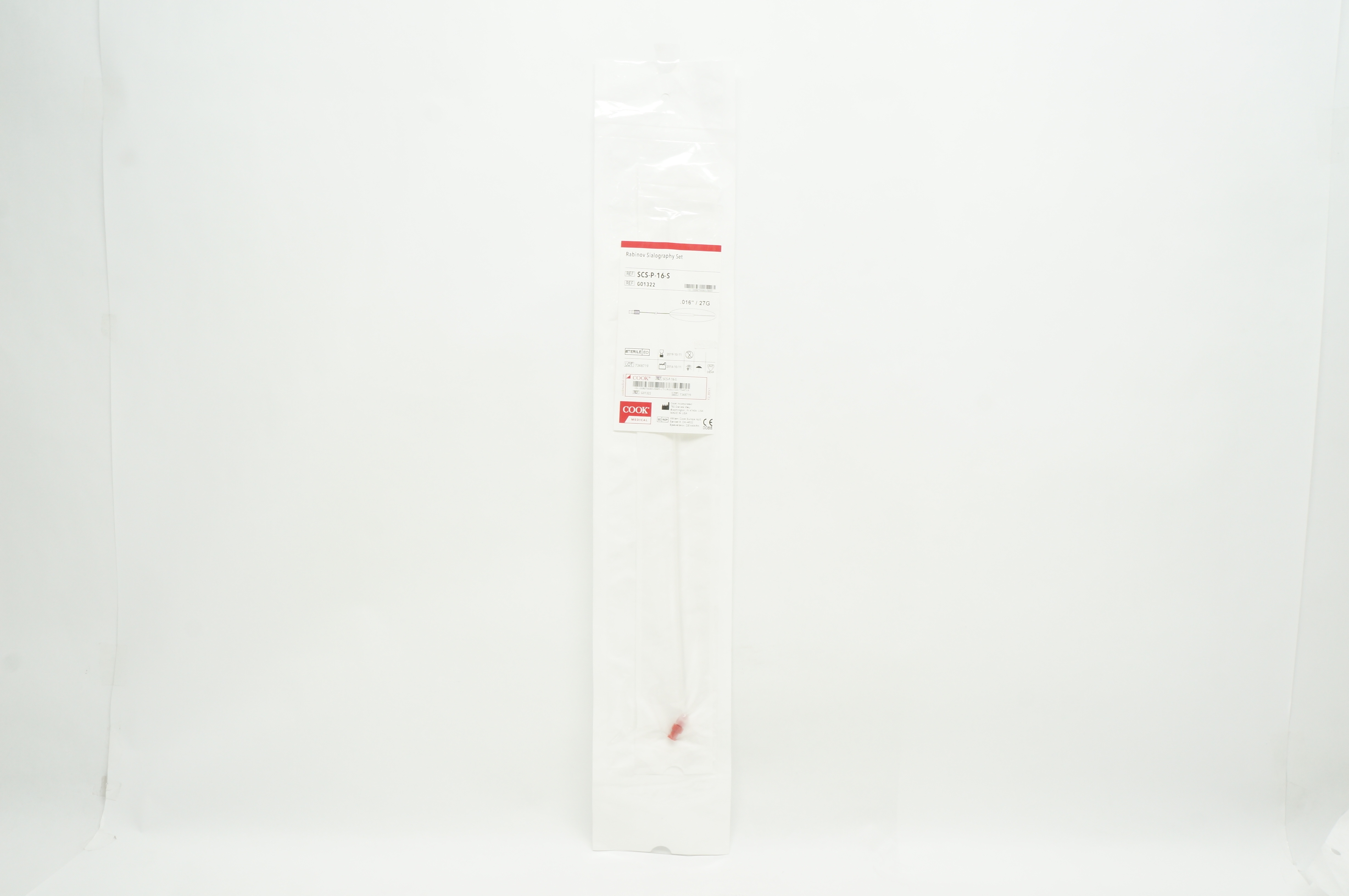 Cook Medical G01322 Rabinov Sialography Set 27G x .016inch (x)