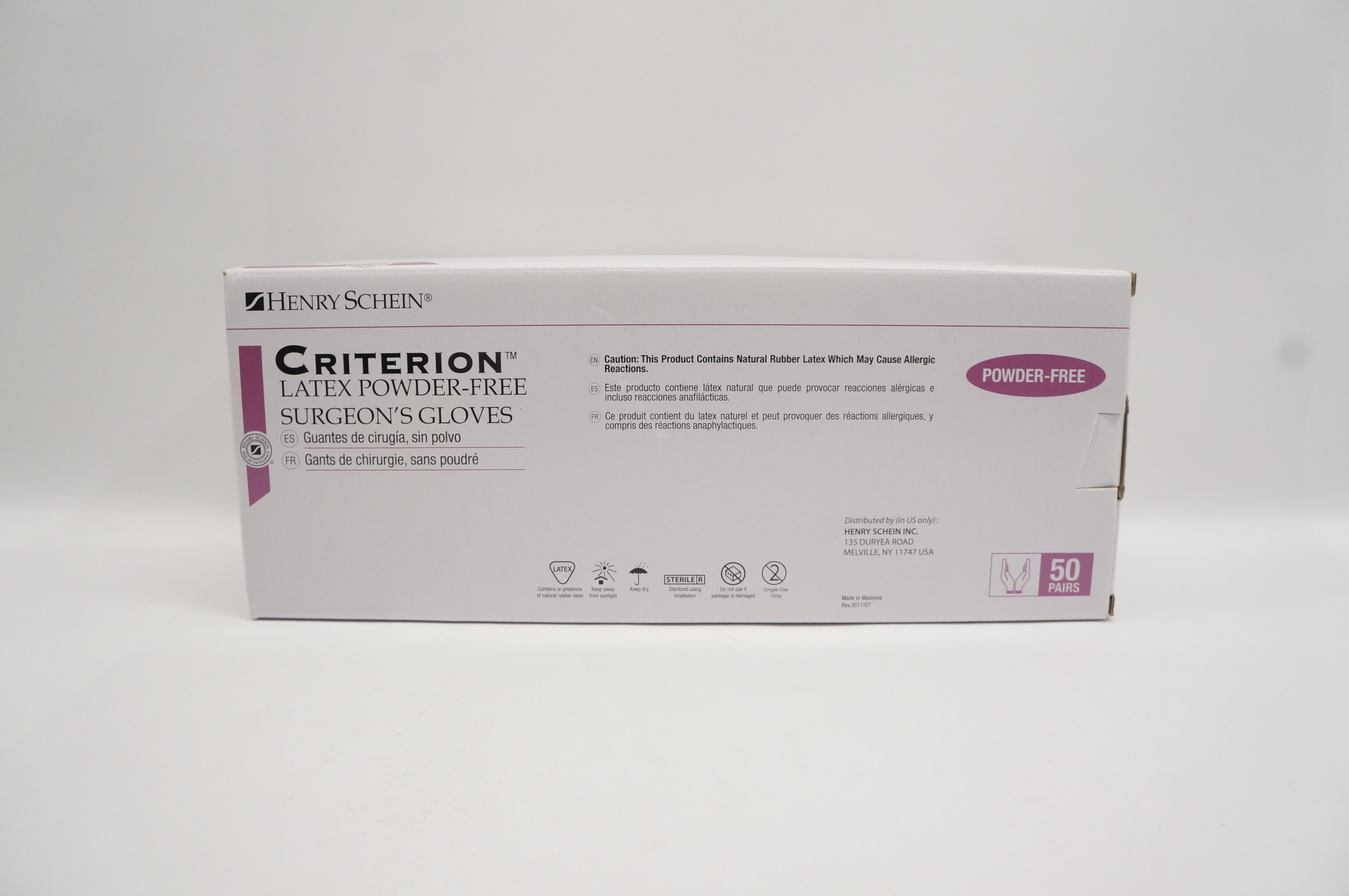 Henry Schein 570-0639 Criterion Powder-Free Surgeon's Gloves (x) - Box of 50