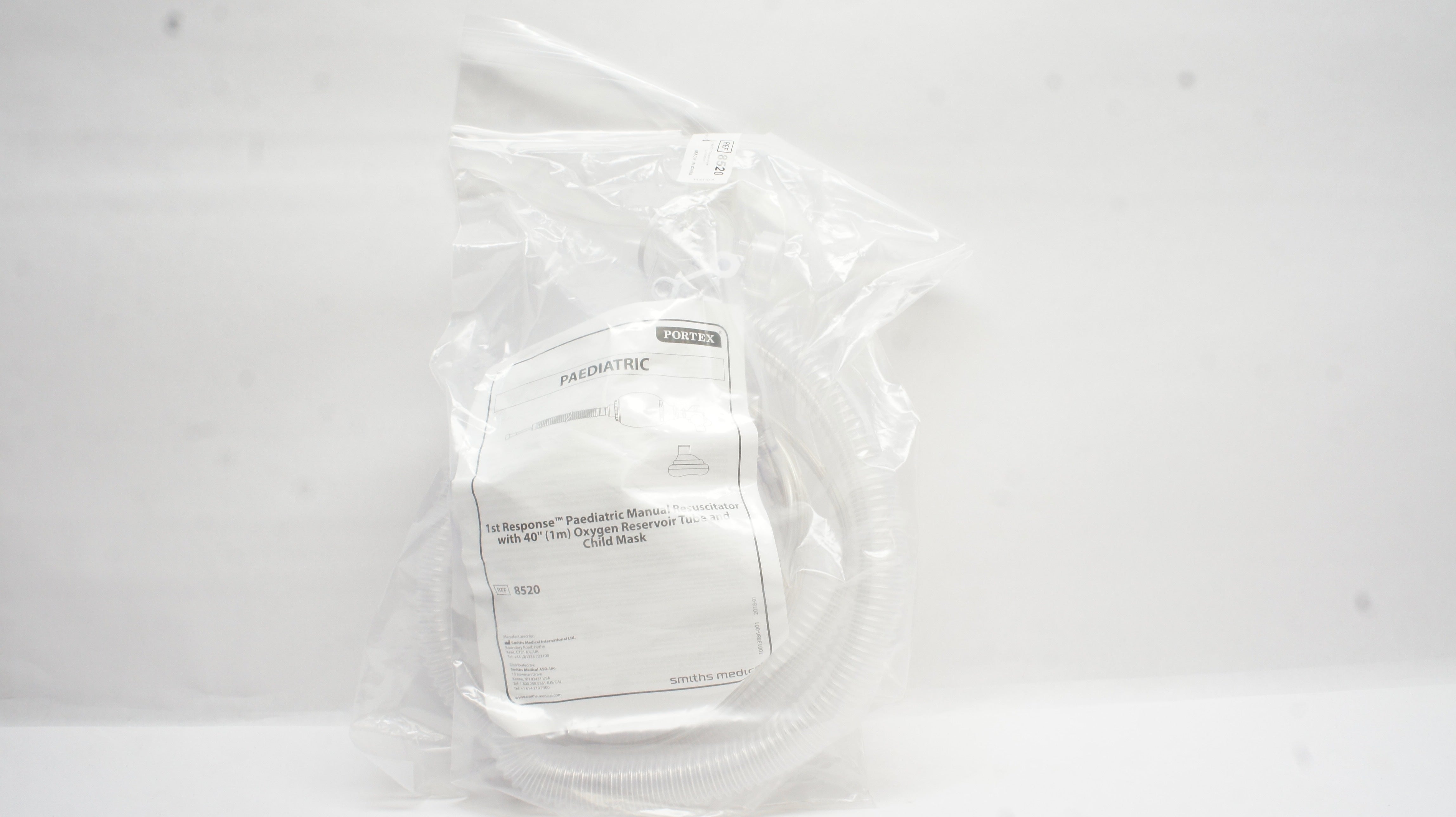 Smiths Medical 8520 Portex 1st Response Pediatric Resuscitator w/Tube & Mask