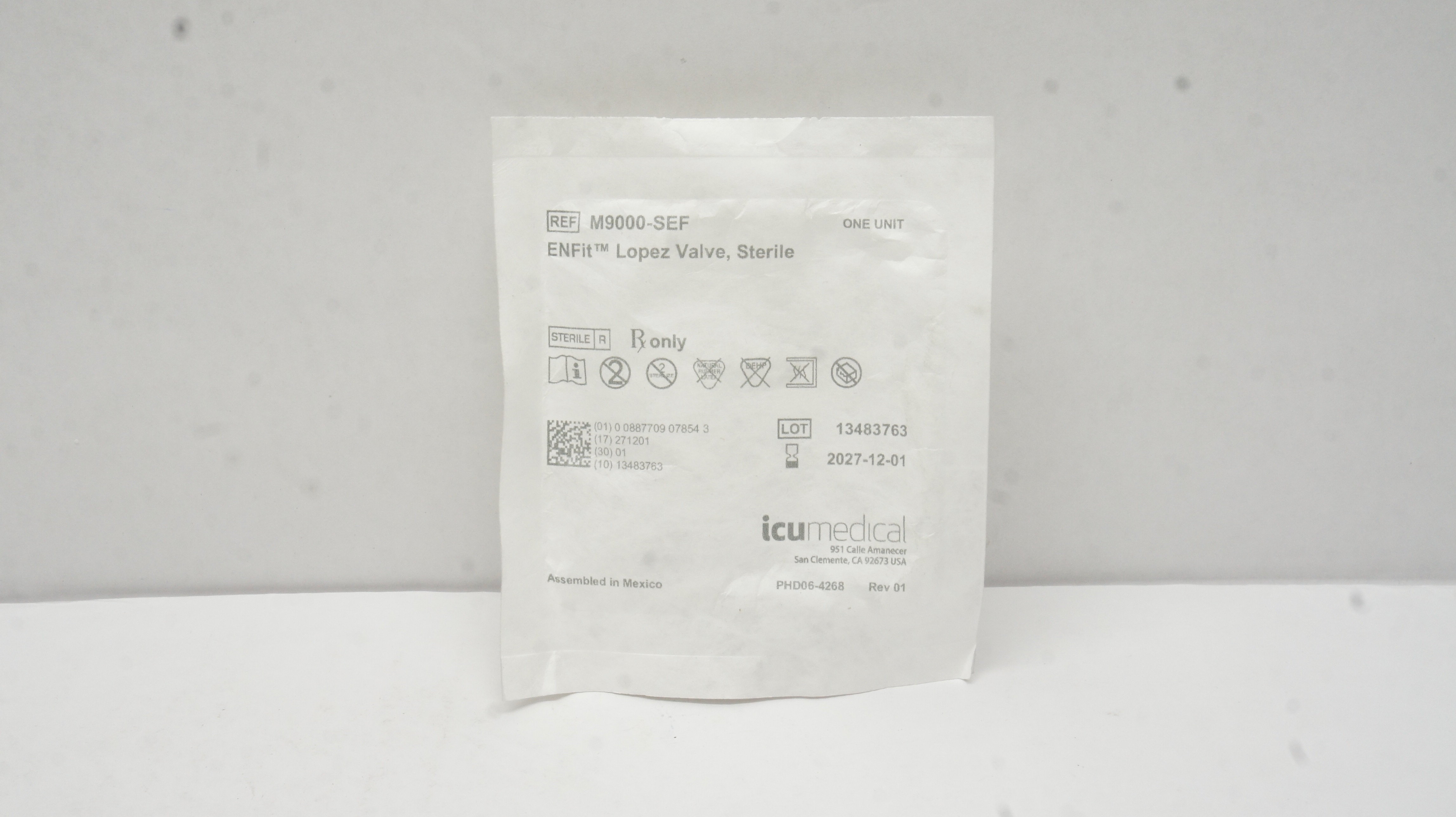 Icu Medical M9000-SEF ENFit Lopez Valve,Sterile