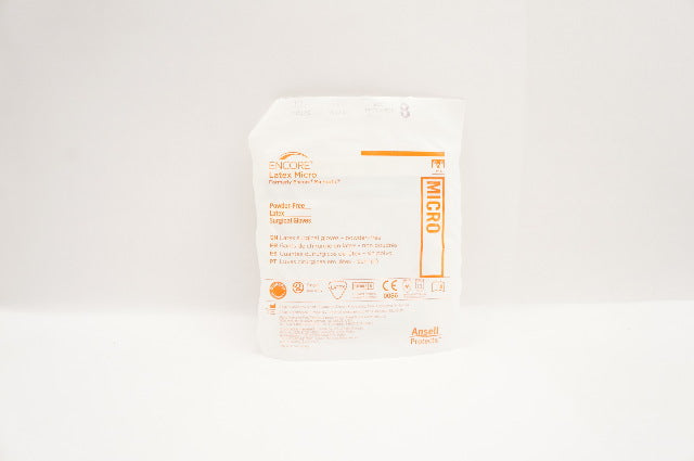 Ansell 5787005 Encore Latex Micro Powder-Free Surgical Gloves Size 8 (x)