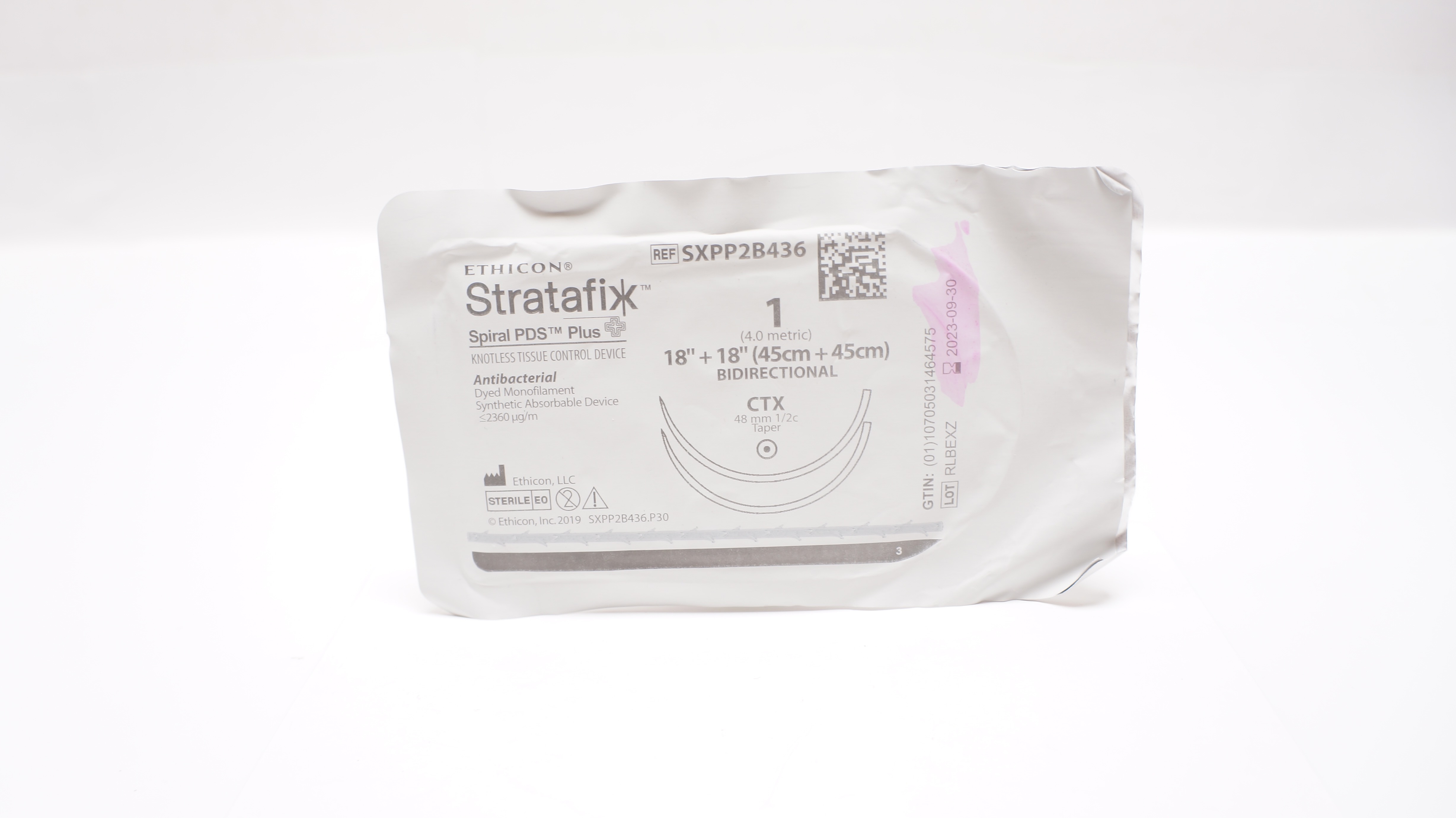 Ethicon SXPP2B436 1 STRATAFIX, CTX, 48mm 1/2c Taper, 18+18inch (x)