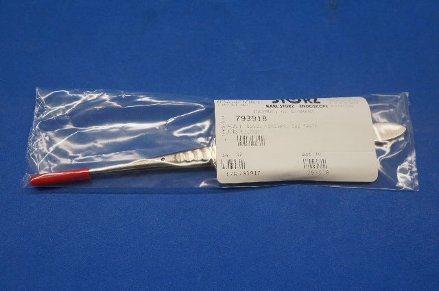 Karl Storz 793918 WAUGH Tissue Forceps, Length 18 cm, 1x2 Teeth