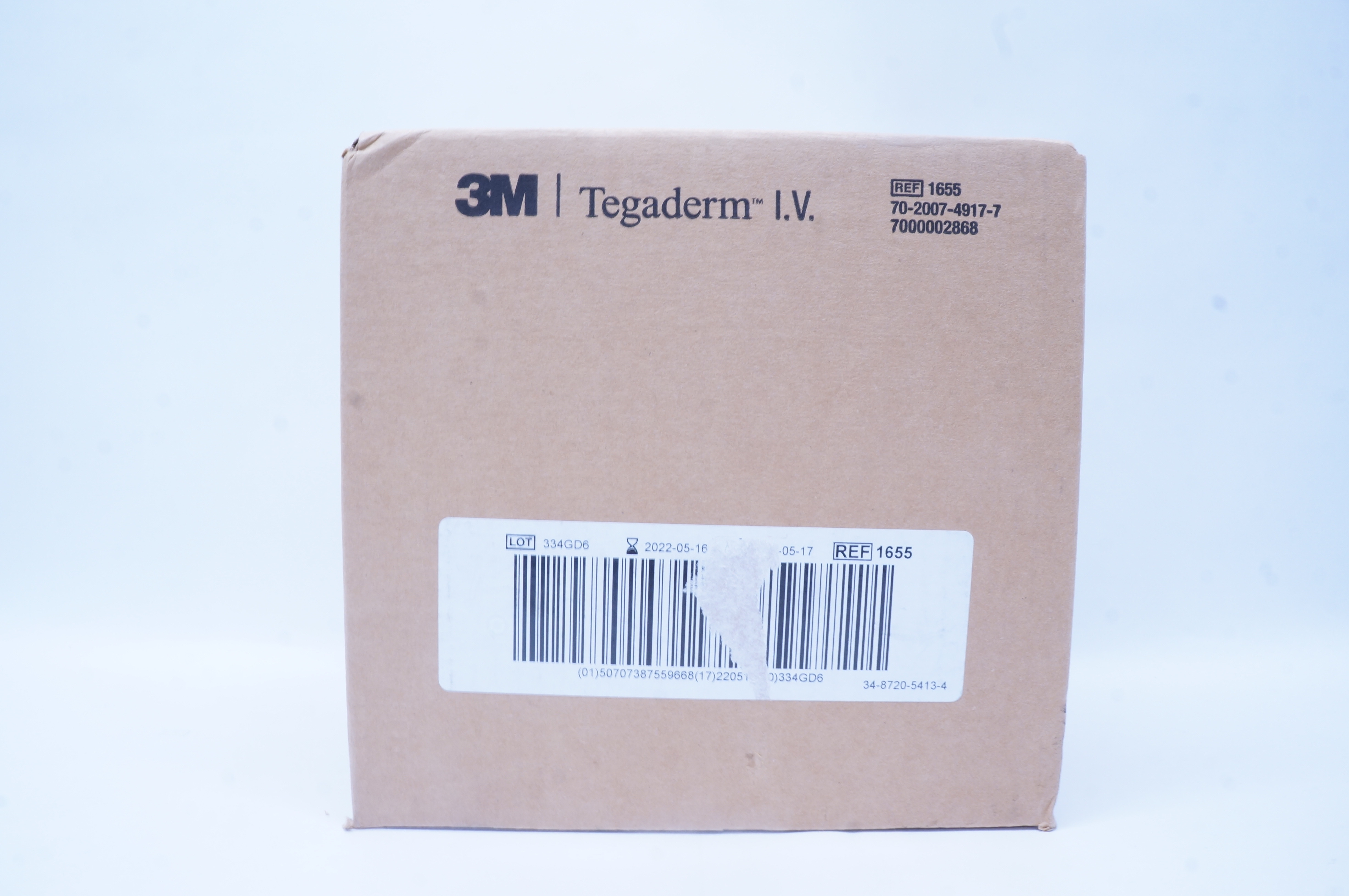 3M 1655 Tegaderm IV Transparent Film Dressing W/Border 3-1/2in x 4-1/2in -Case of 200