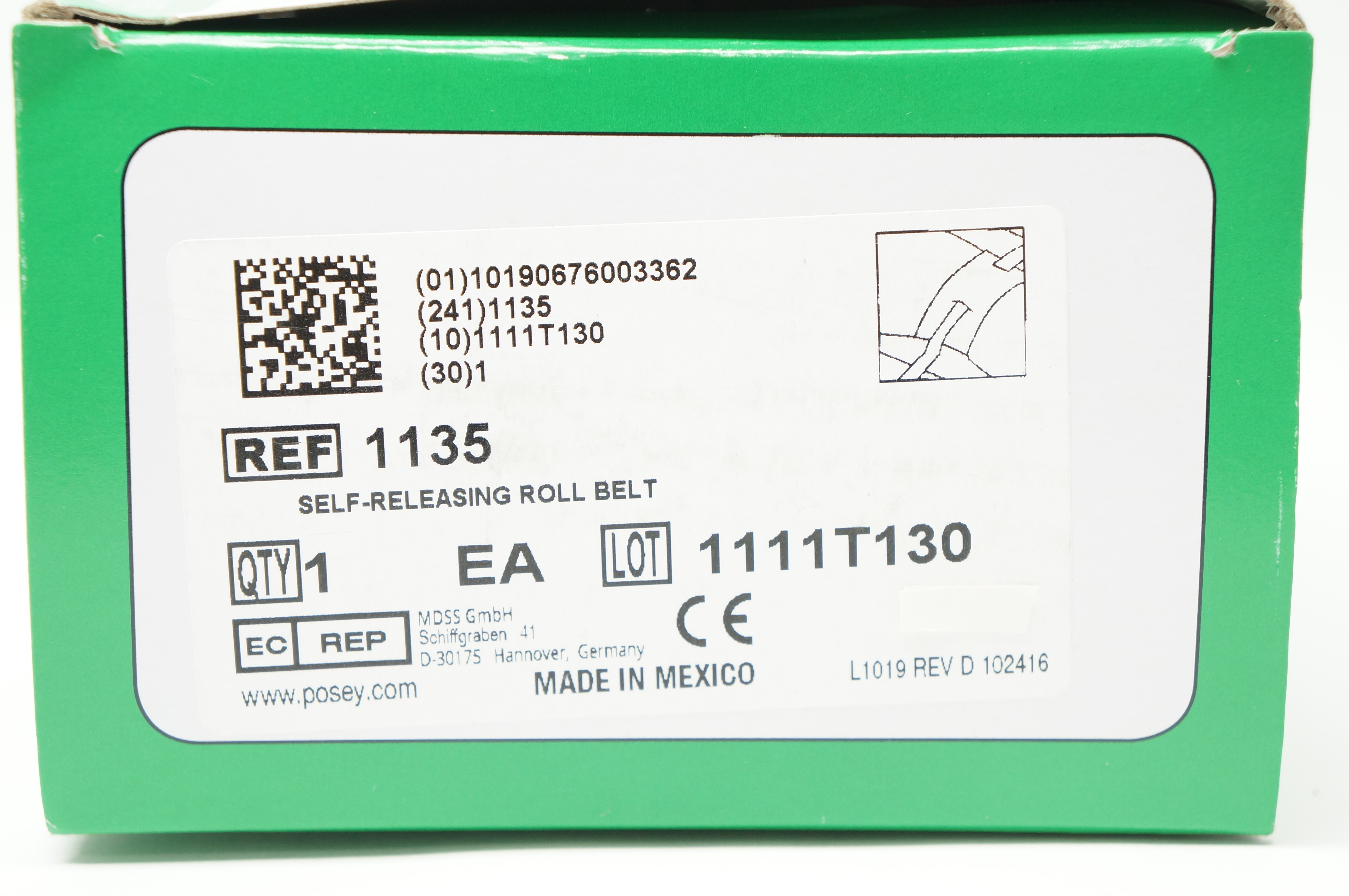 Posey 1135 Self- Releasing Roll Belt