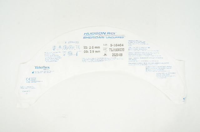 Teleflex 5-10404 Hudson RCI Sheridan HVT Uncuffed Tracheal Tube 2.0 x 2.9mm (x)