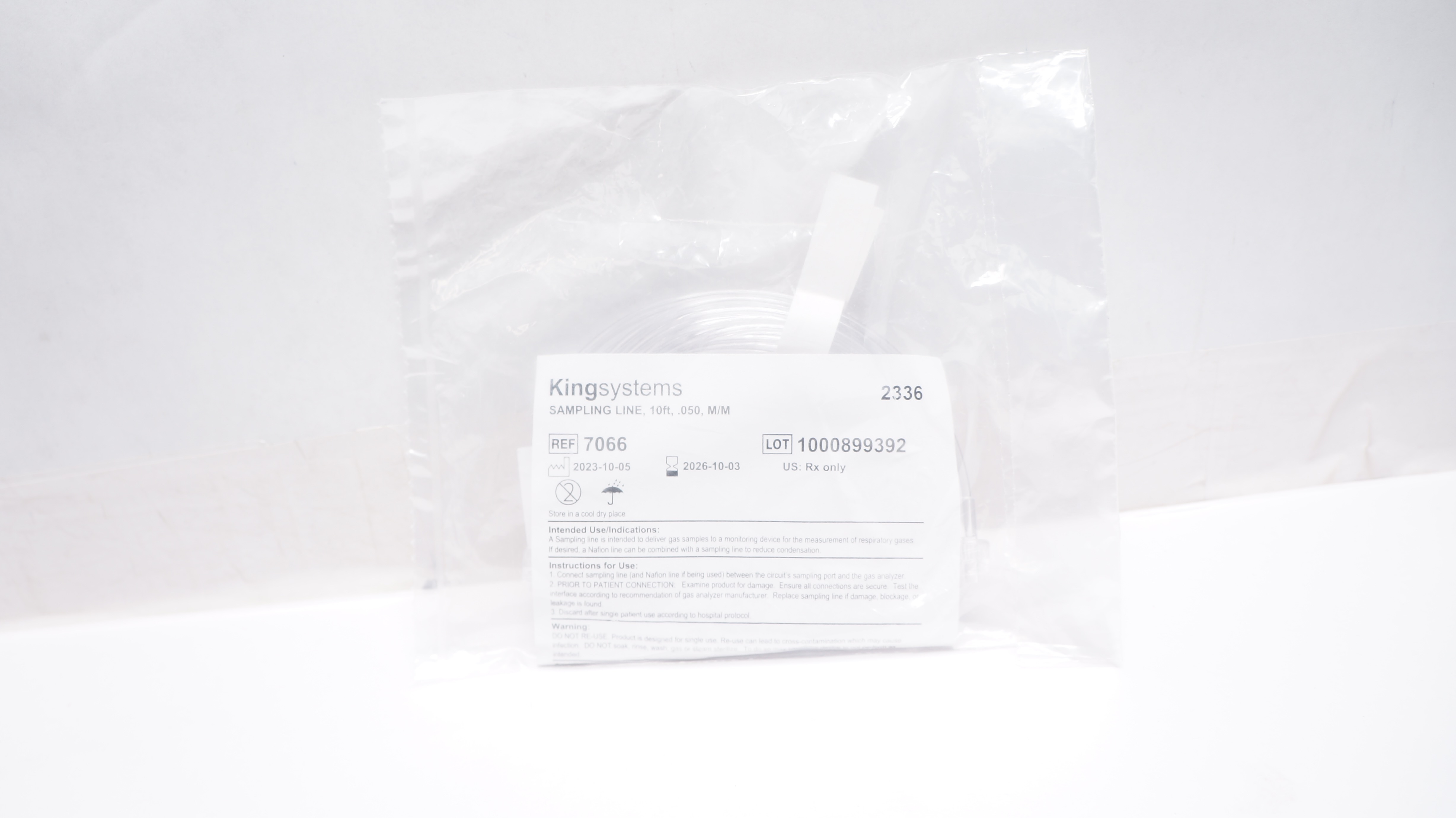 KingSystems 7066 Sampling Line 10ft. .050, M/M