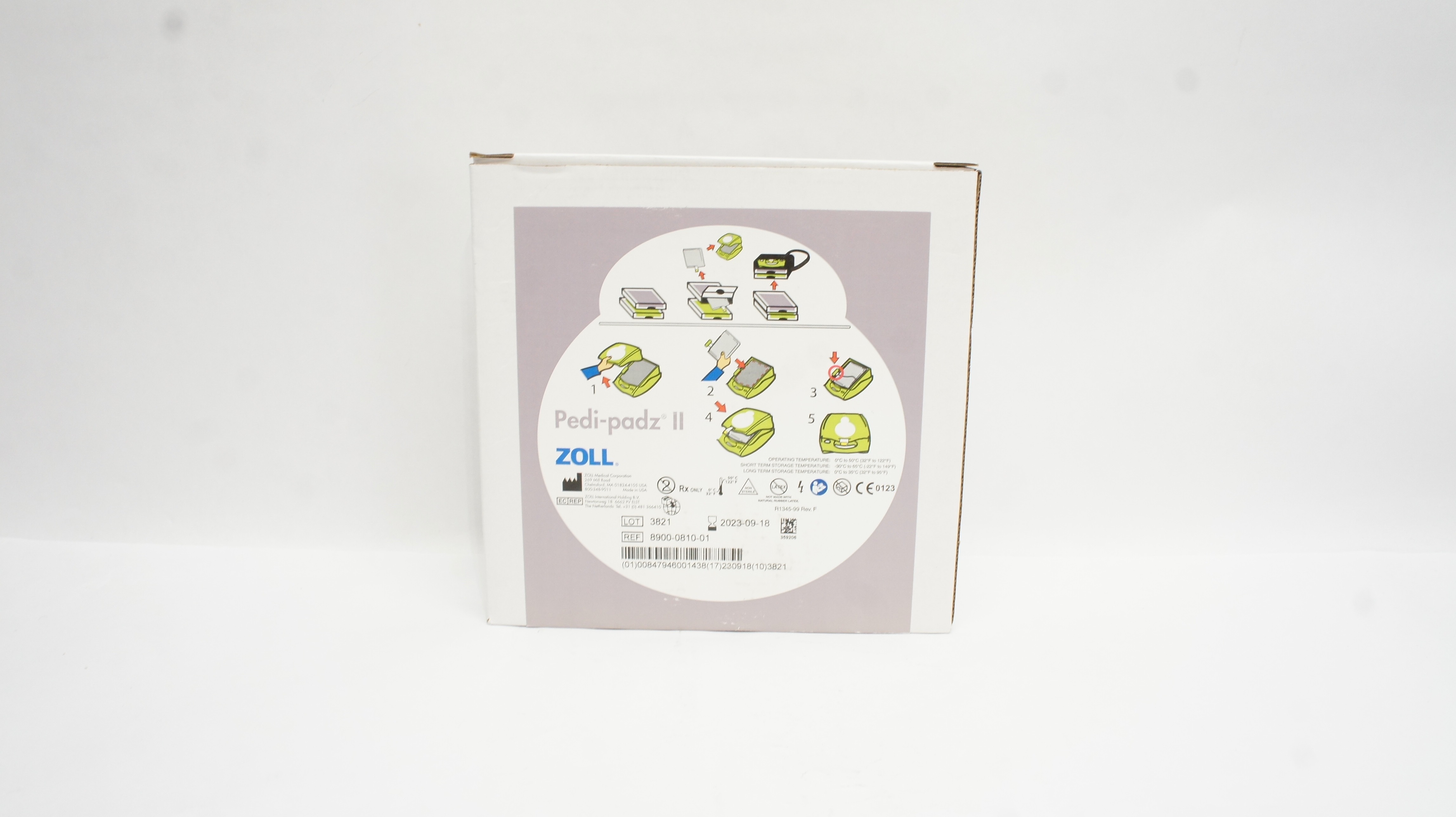 Zoll 8900-0810-01 Pedi-padz II Infant/Child Electrodes 0-8Years <55lbs (x)