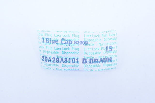 Braun B2000 Blue Cap Luer Lock Plug