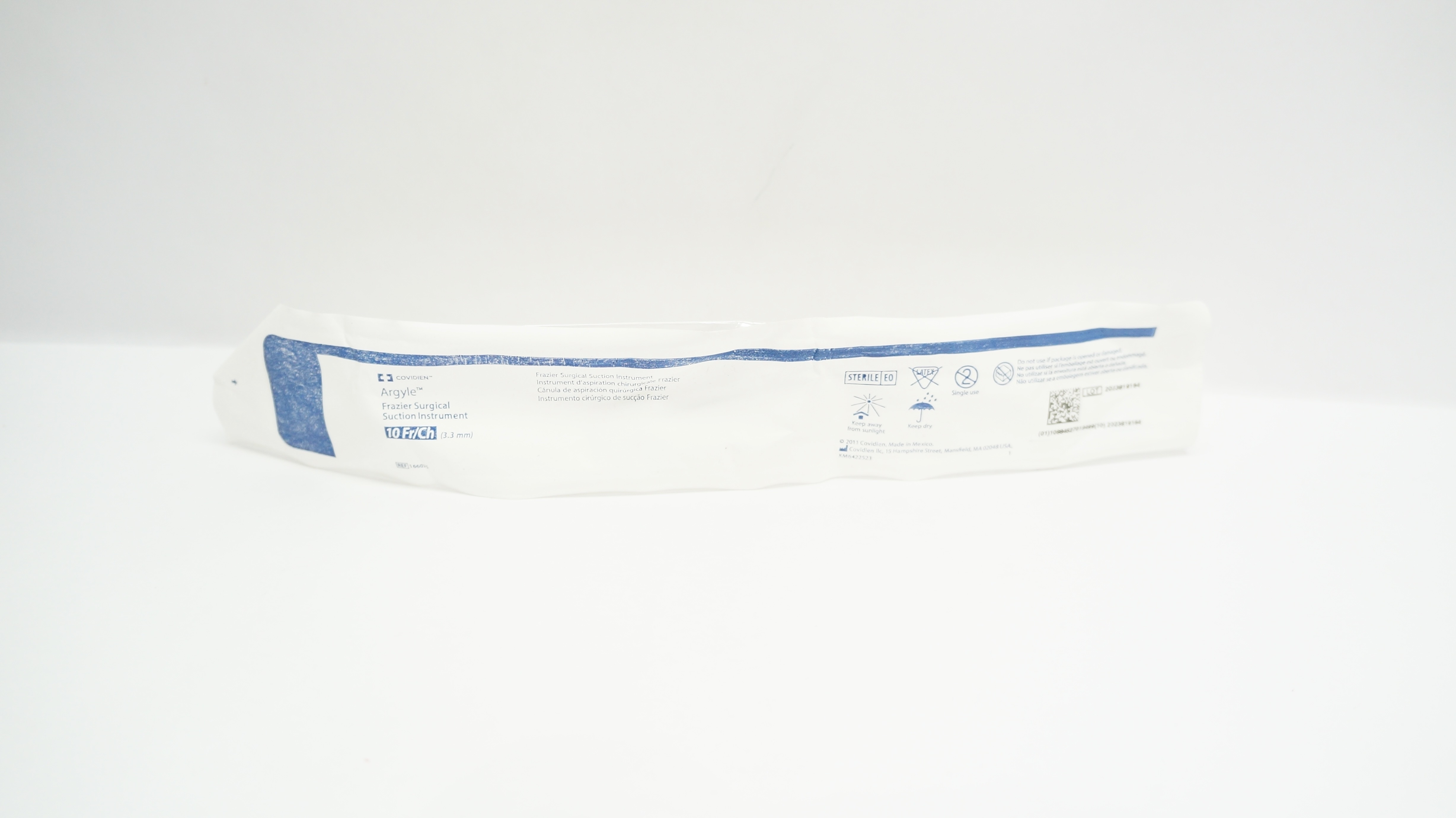 Covidien 166025 Argyle Frazier Surgical Suction Instrument 10Fr/Ch