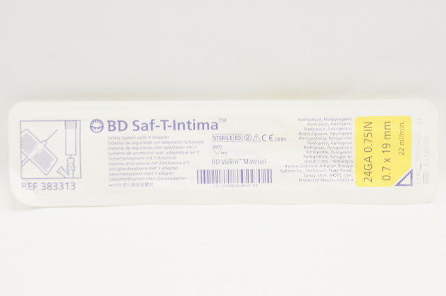 BD 383313 Saf-T-Intima Safety System with Y Adapter 25Ga 0.75inch (x)