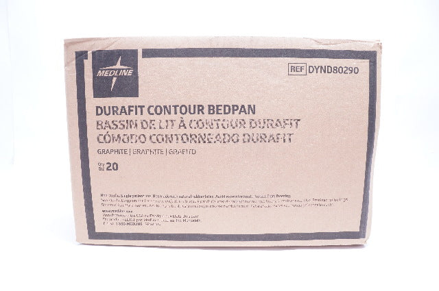 Medline DYND80290 Durafit Contour Bedpan - Case of 20