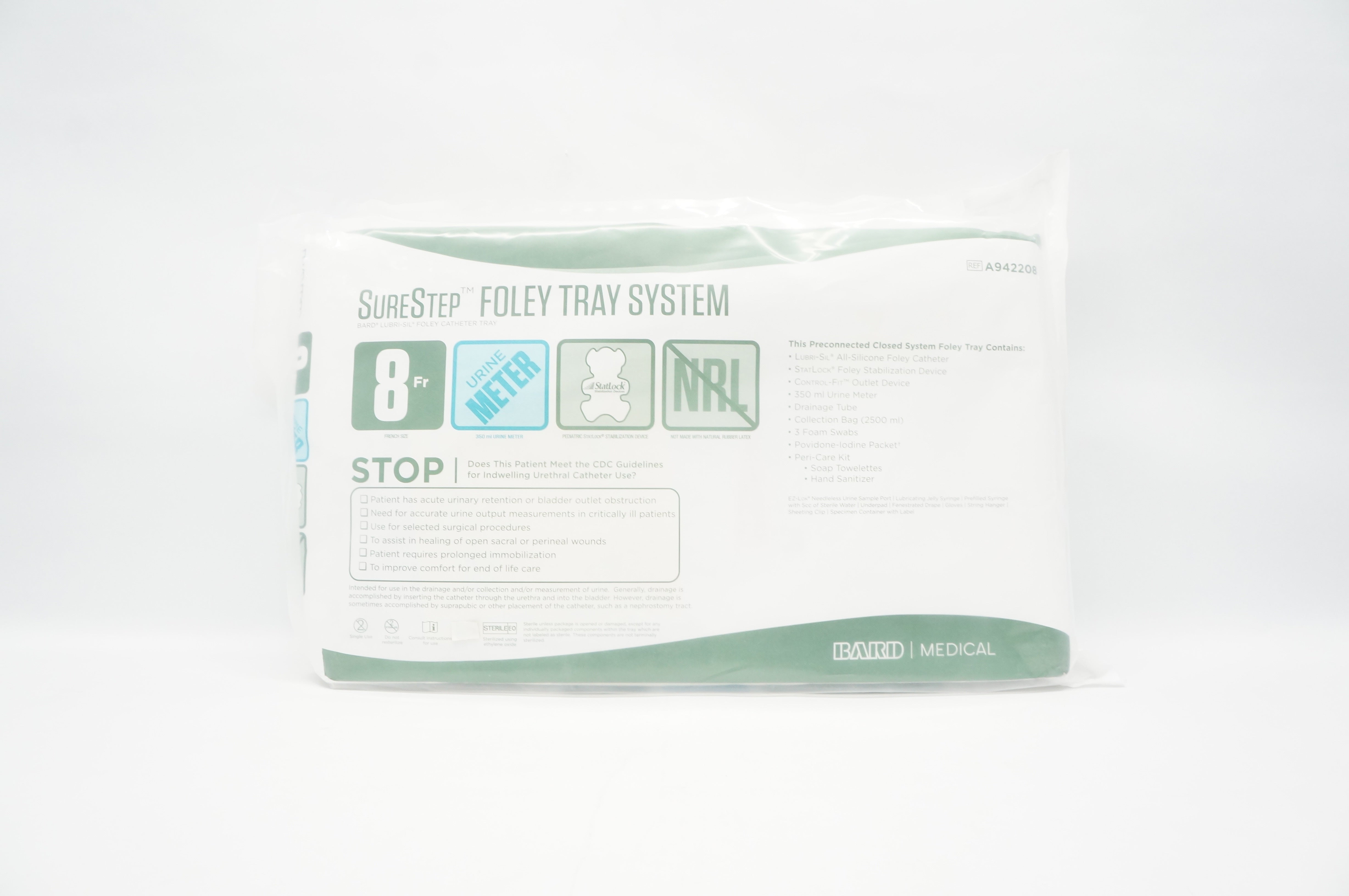 Bard A942208 SureStep Foley Tray Step System 8Fr (x)